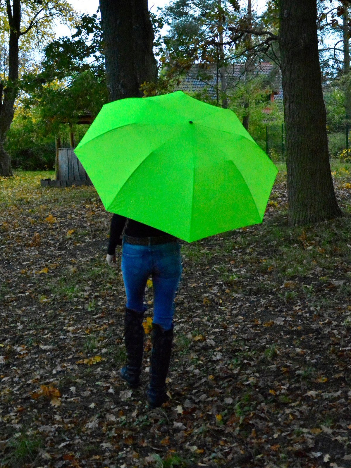 iX-brella Taschenregenschirm Trekking Golf-Taschenschirm XXL mit Umhängetasche, mit riesigem 124cm Dach-Durchmesser