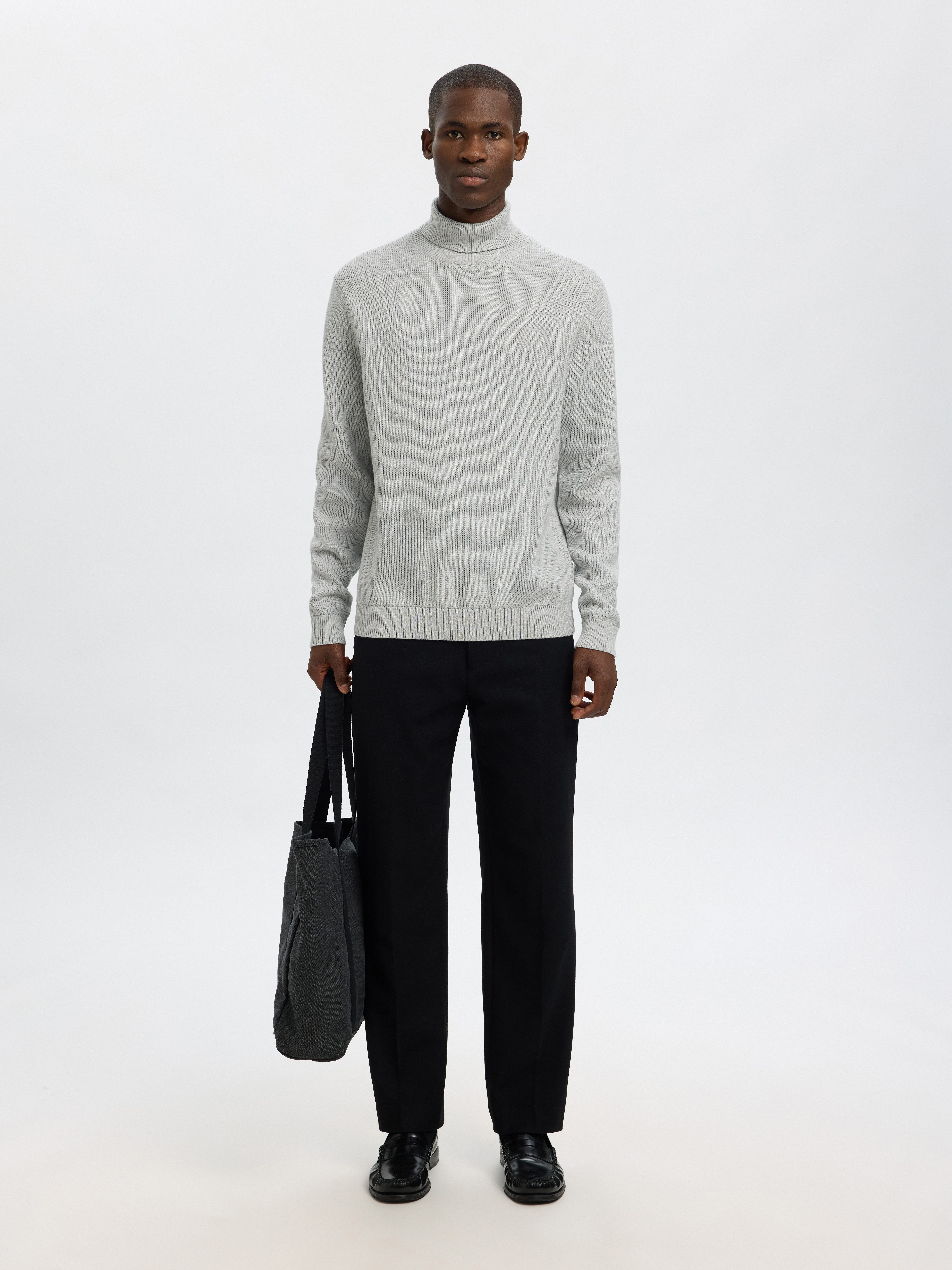 Selected Rollkragenpullover SLHDANE LS KNIT STRUCTURE ROLL NECK NOOS