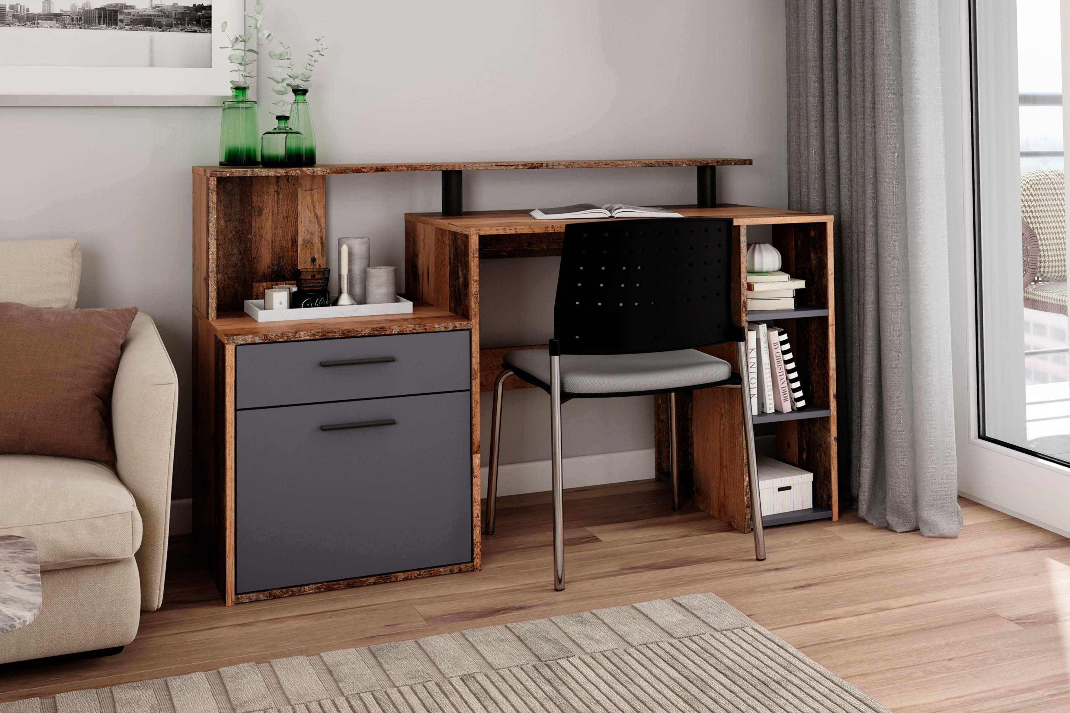 byLIVING Schreibtisch Louise, Breite 140 cm, günstig online kaufen