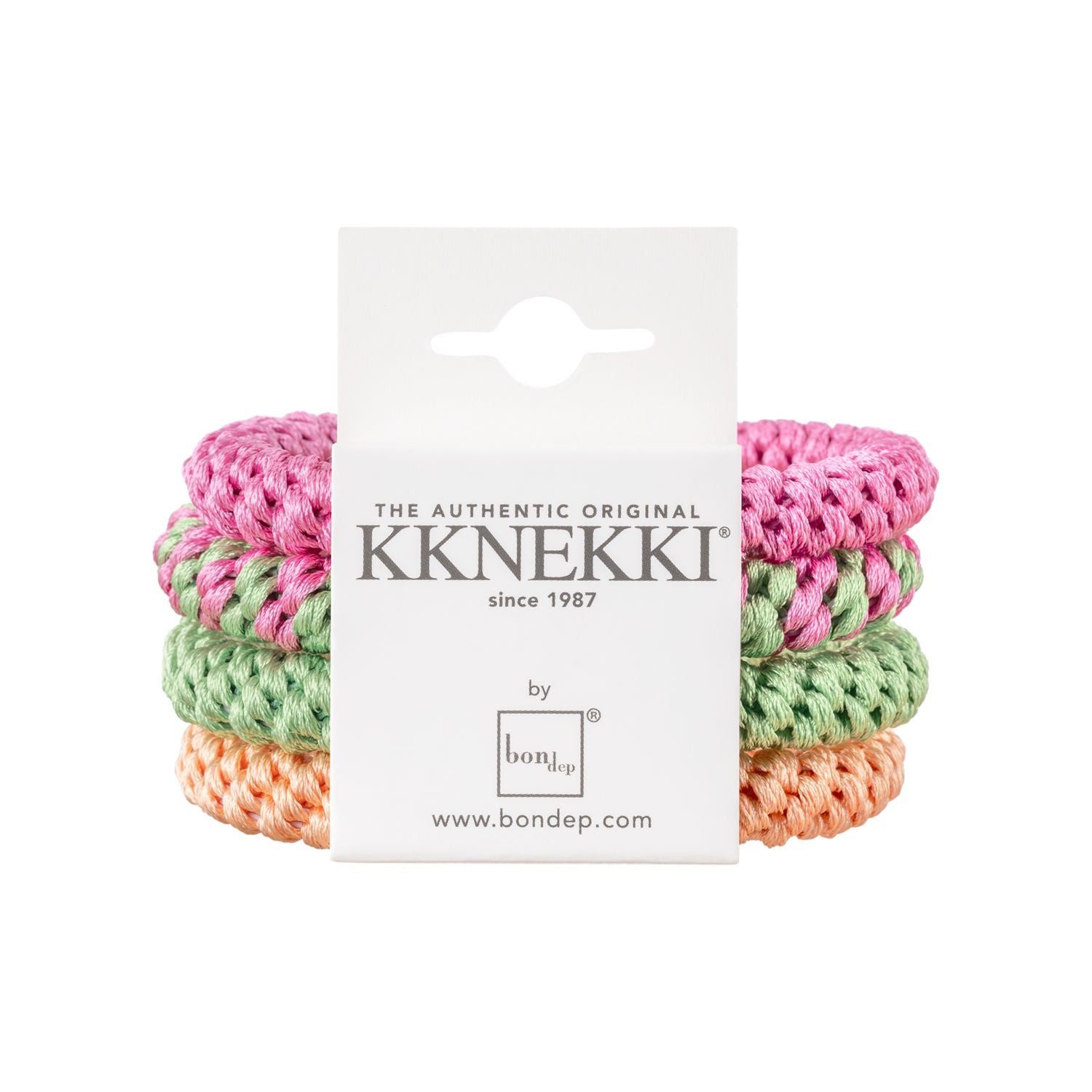 Grußkarte Kknekki Haargummi – Modische & haarschonende Accessoires Pink, Orange