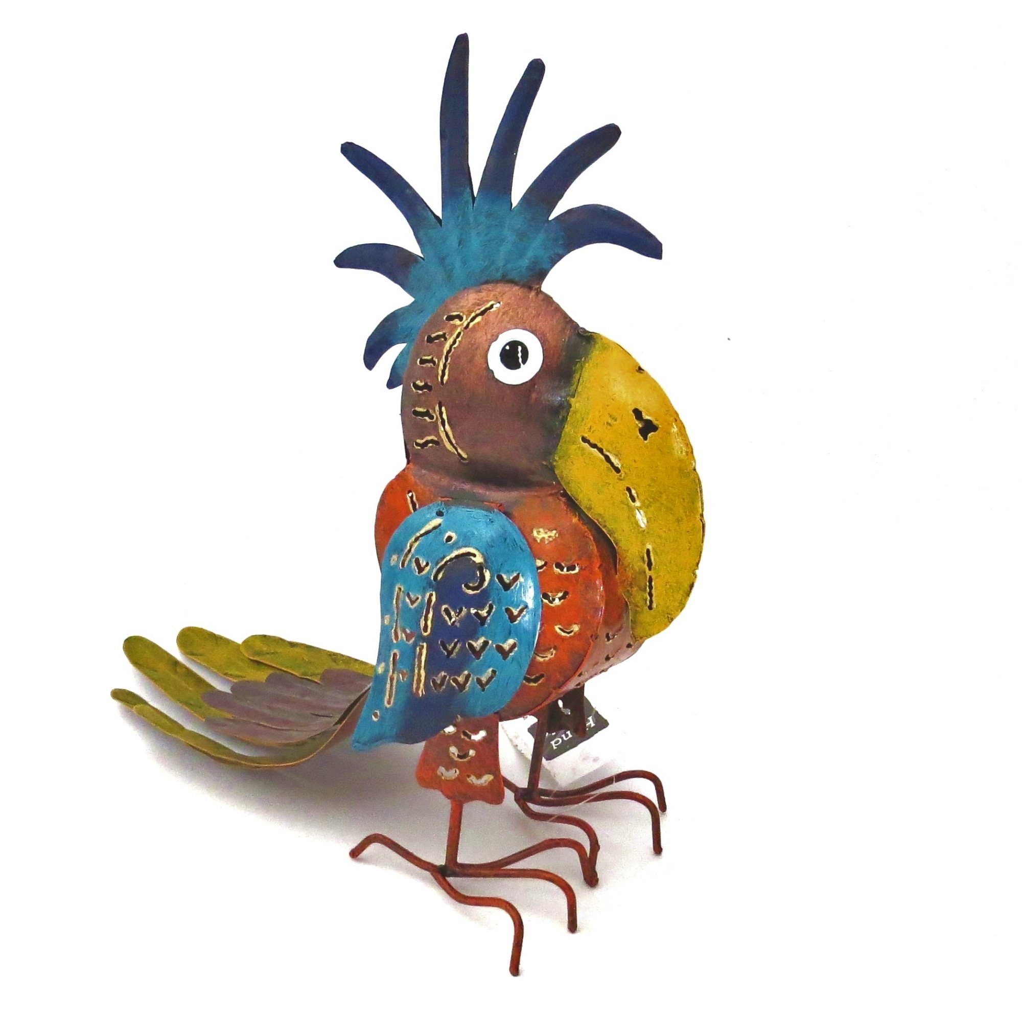 Teelichthalter Vogel Papagei Kakadu Handarbeit Teelichthalter Bunt Mittelgroß 33 VARIOS cm,