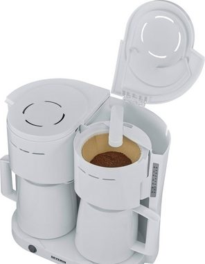 Severin Filterkaffeemaschine KA 9314 Duo-Filterkaffeemaschine mit 2 Thermokannen, 1l Kaffeekanne, Papierfilter 1x4