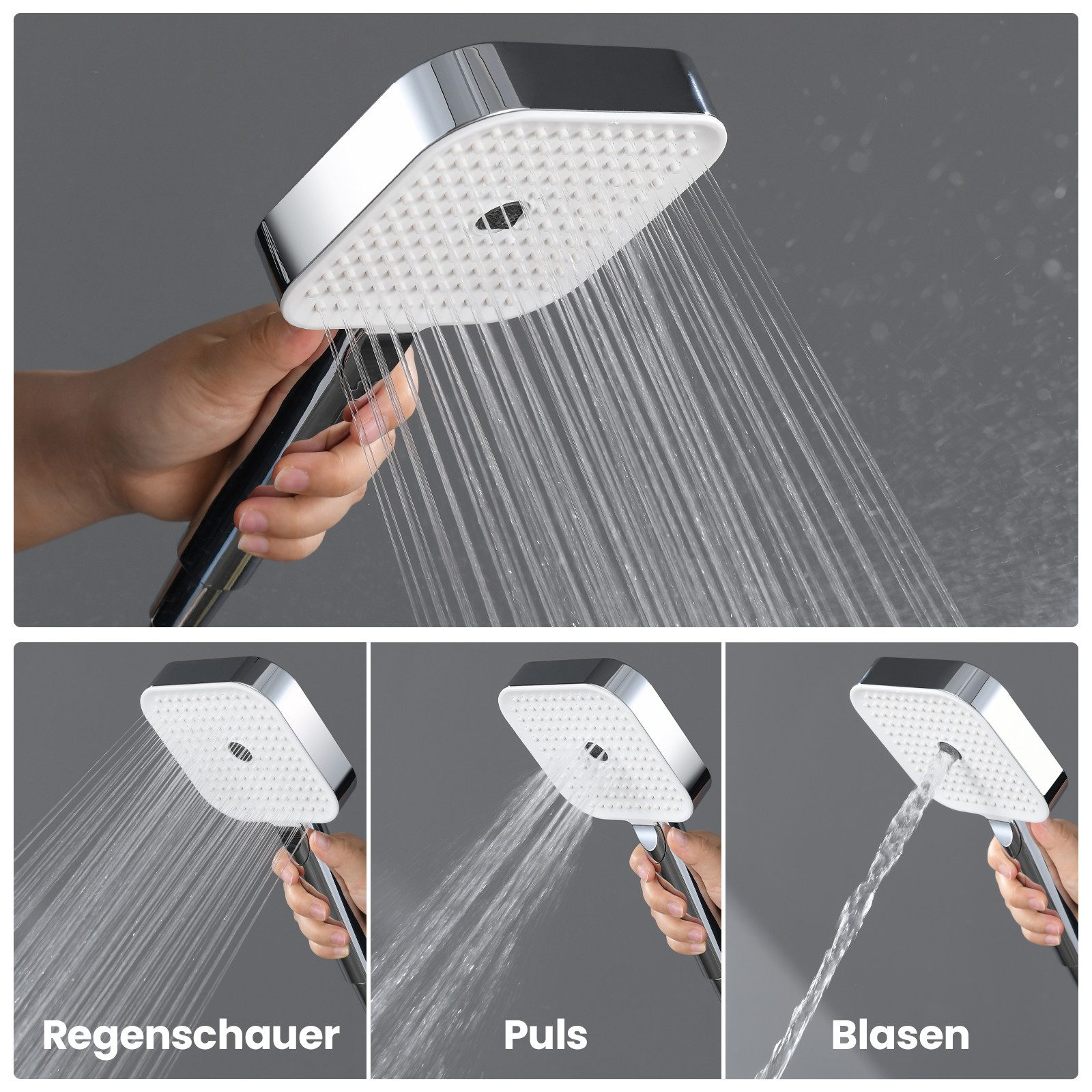 Auralum Max Handbrause 26cm Chrom Großer günstig online kaufen