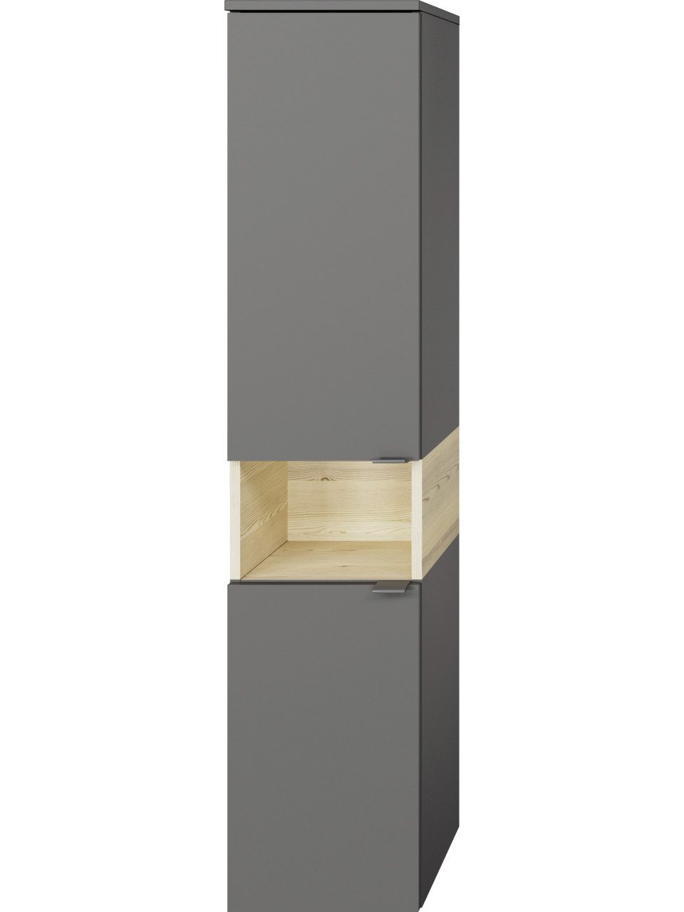 PELIPAL Hochschrank Pelipal Midischrank Quickset 394 Quarzgrau/Akzent
