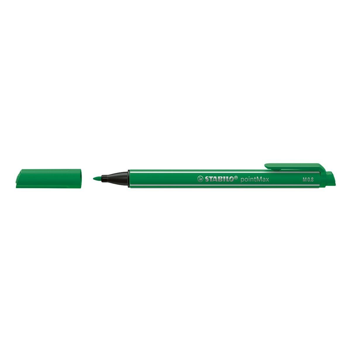 STABILO Filzstift pointMax, (1-tlg), für Vielschreiber smaragdgrün