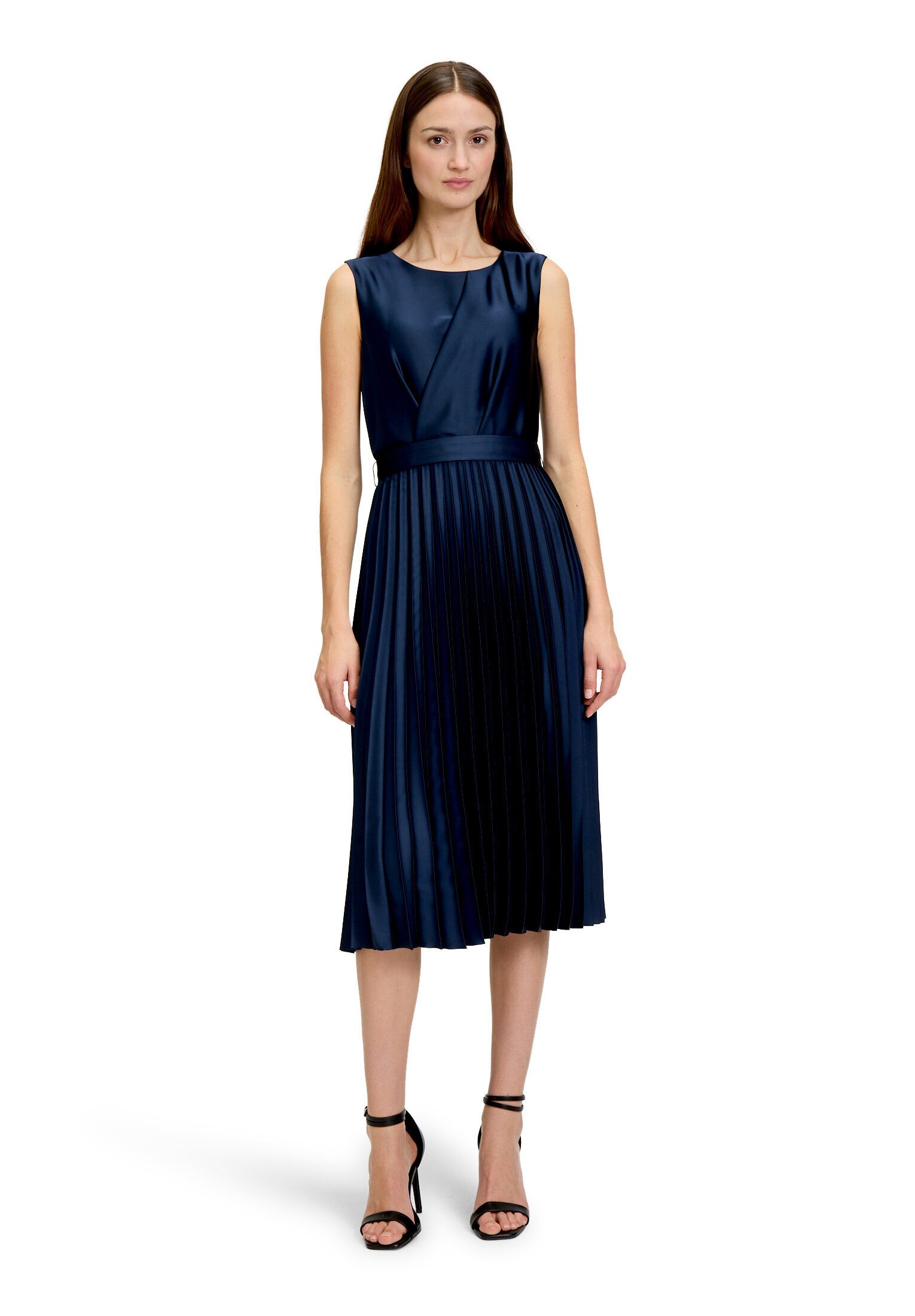 Betty&Co Chiffonkleid Damen mit Plissee Plissee