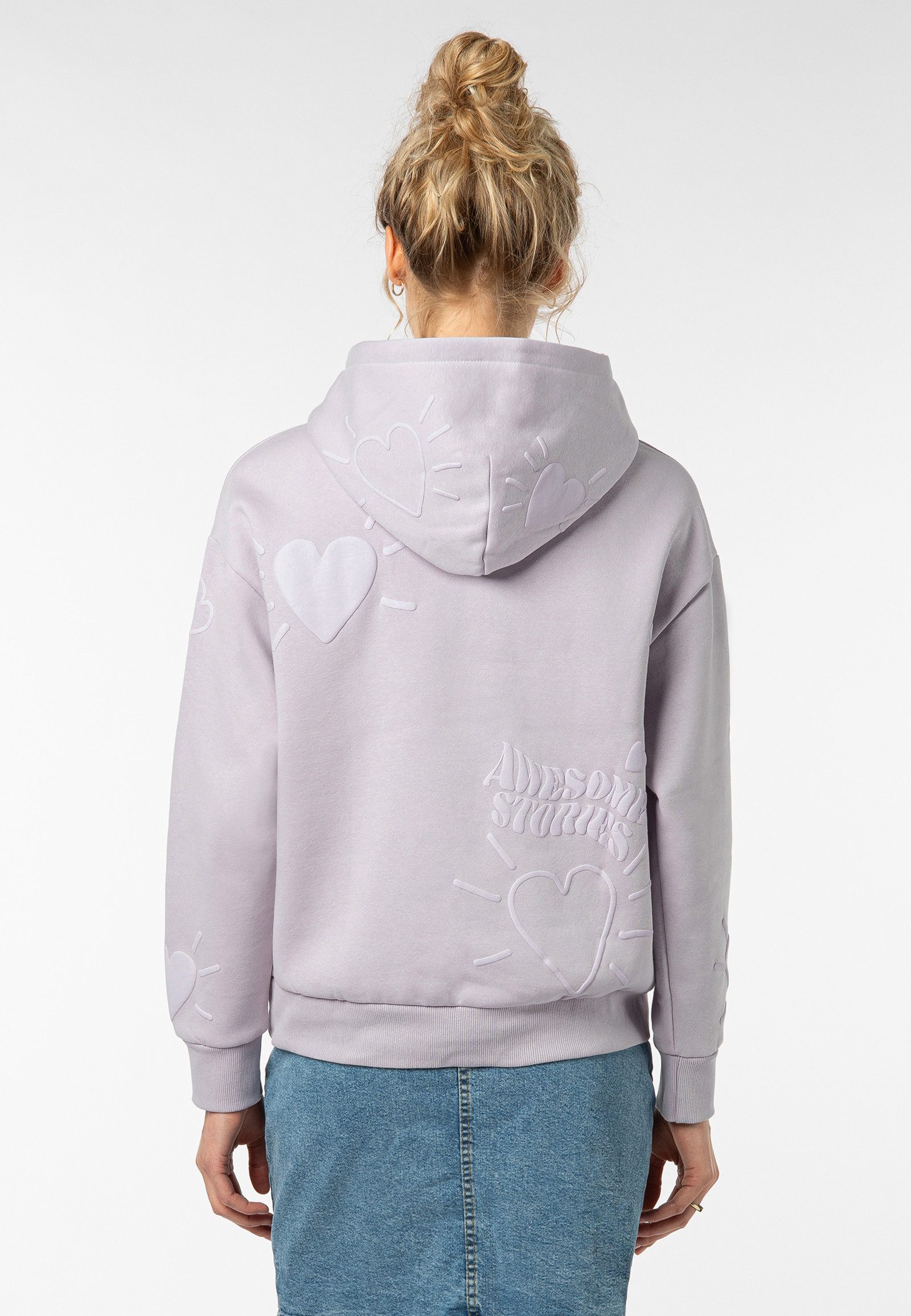 SUBLEVEL Kapuzenpullover mit 3D Print Sweater, günstig online kaufen