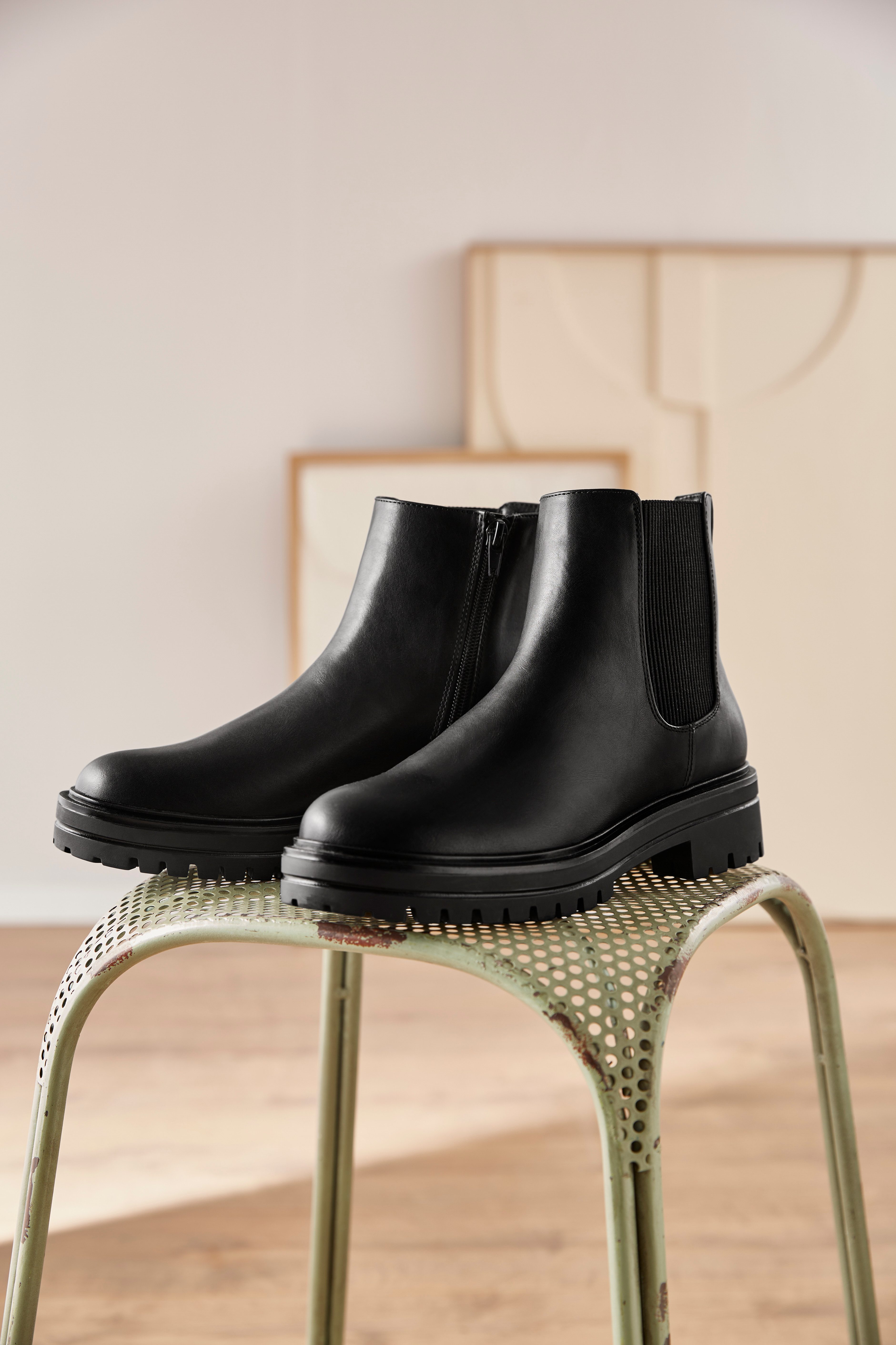 Aniston SHOES Chelseaboots, Stiefelette, Blockabsatz, mit günstig online kaufen