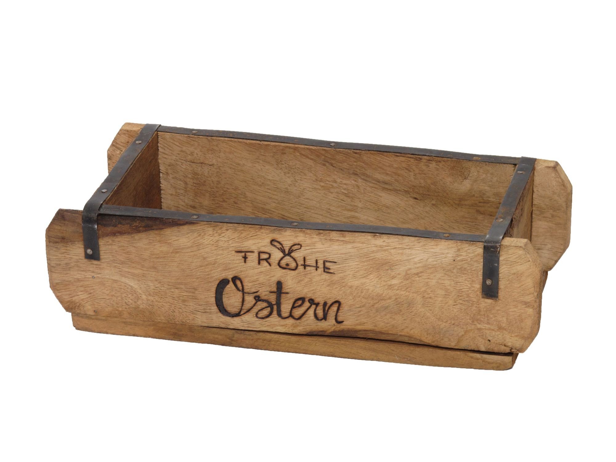 Ib Laursen Holzkiste Laursen Ziegelform "frohe Ostern" Unika alte Backsteinform Holz Box