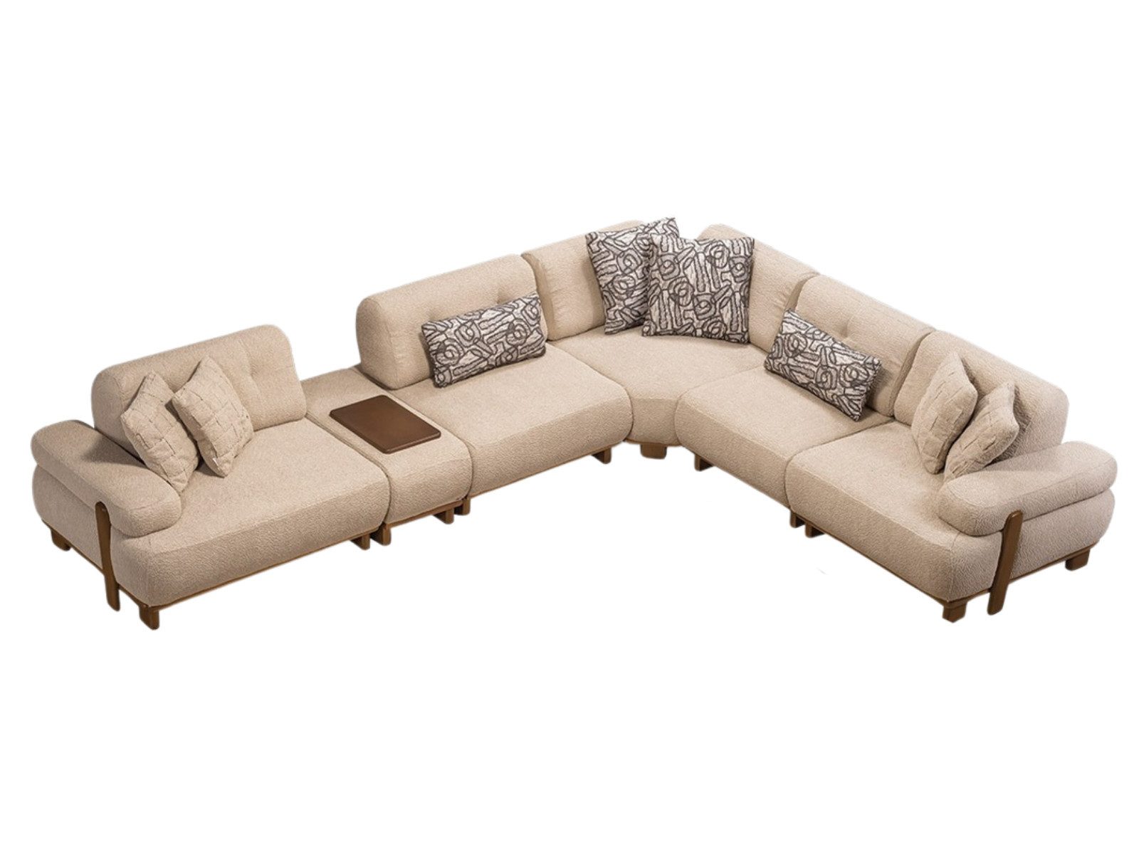 Villa Möbel Ecksofa Panda, 1 Teile, mit Schlaffunktion durch verstellbare Rückenlehne