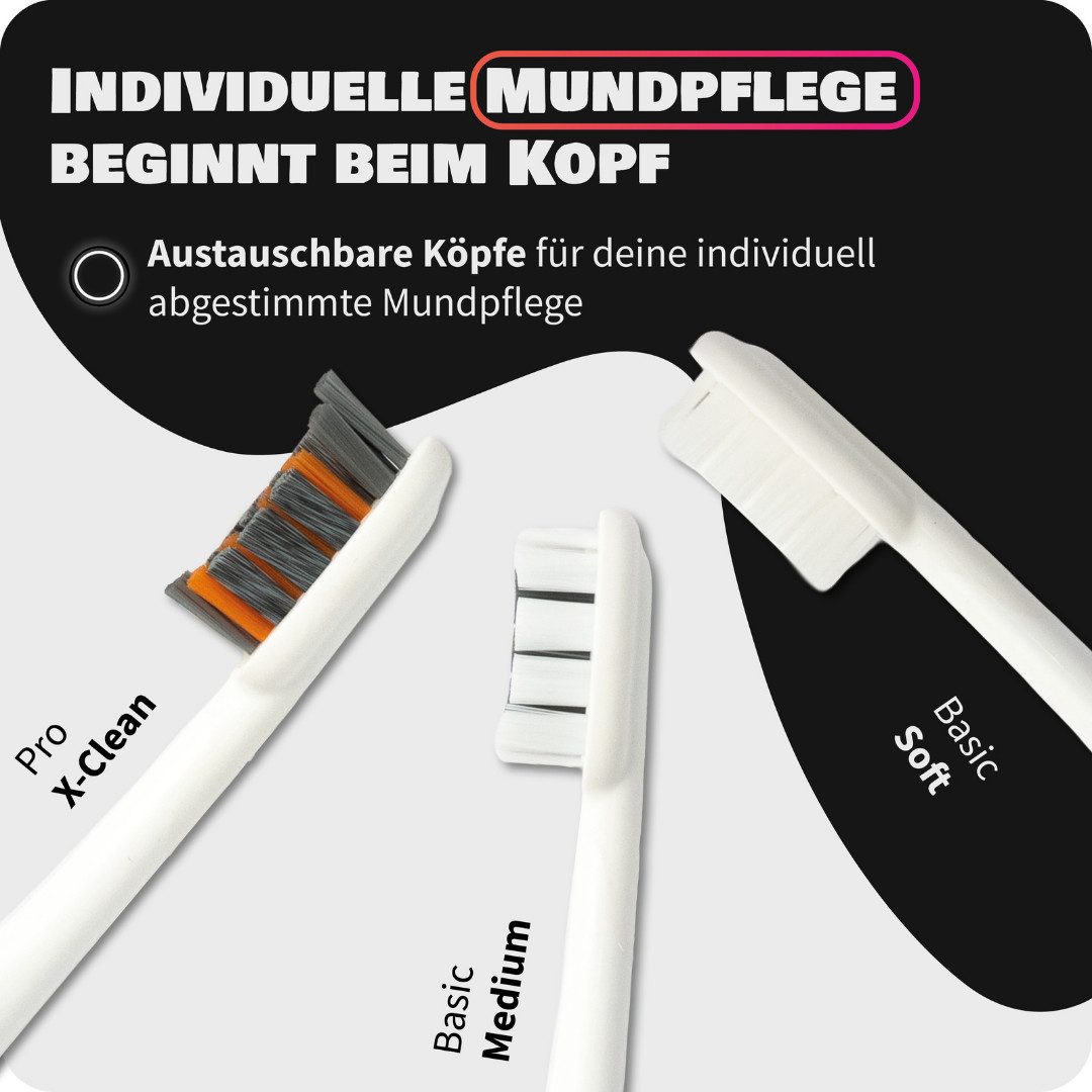 Zahnheld Elektrische Zahnbürste Schallzahnbürste Gero mit Etui weiß, 5 Putzmodi, Zahnpflege, Mundpflege, Reisezahnbürste, Zahnbürste mit Schall, USB Ladestation – Bild 4 von 5