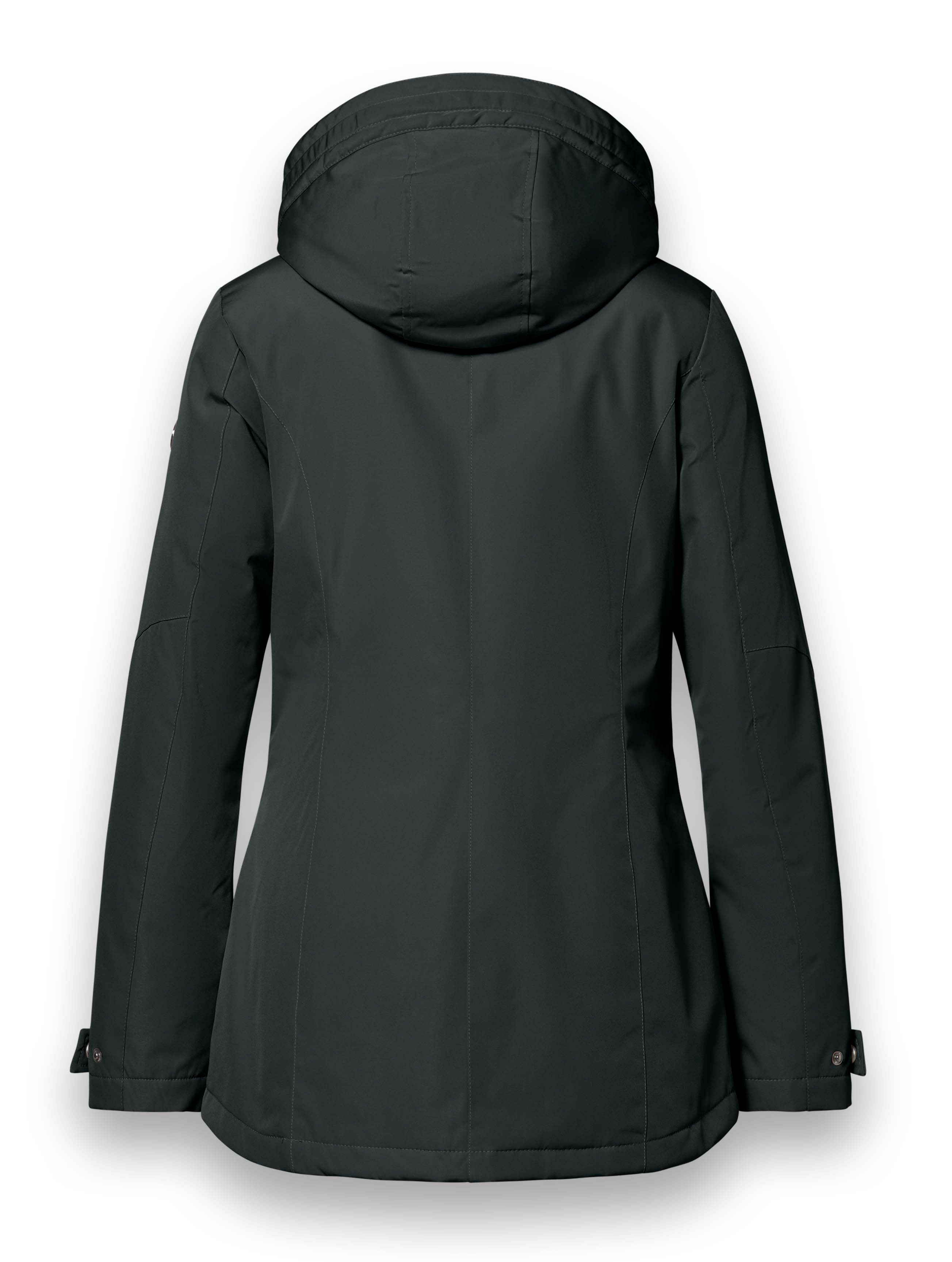 District Winterjacke Ischgl (mit Kapuze, wasserabweisend) schwarz Damen