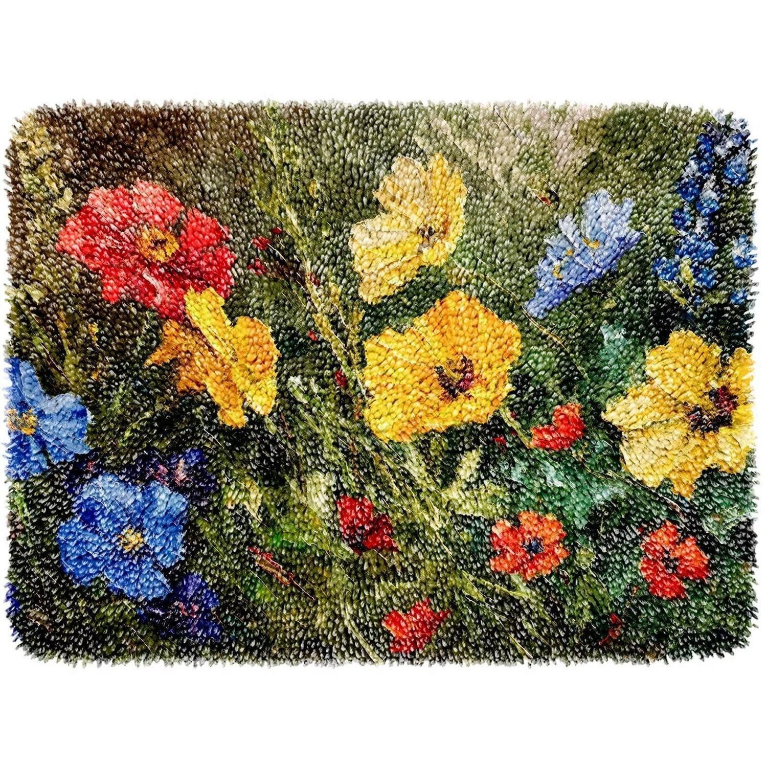 LuxusKollektion Kreativset Knüpfhaken Teppich Set 50x38cm