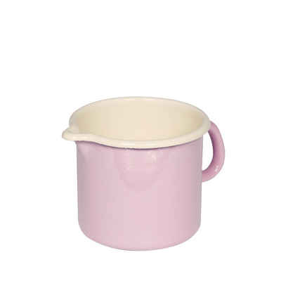Riess Kochtopf Classic Pastell, Schnabeltopf 12 cm / 1,0 L rosa - Emaille