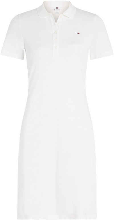 Tommy Hilfiger Polokleid 1985 SLIM PIQUE POLO DRESS SS mit dezenter Tommy Hilfiger Logostickerei auf der Brust