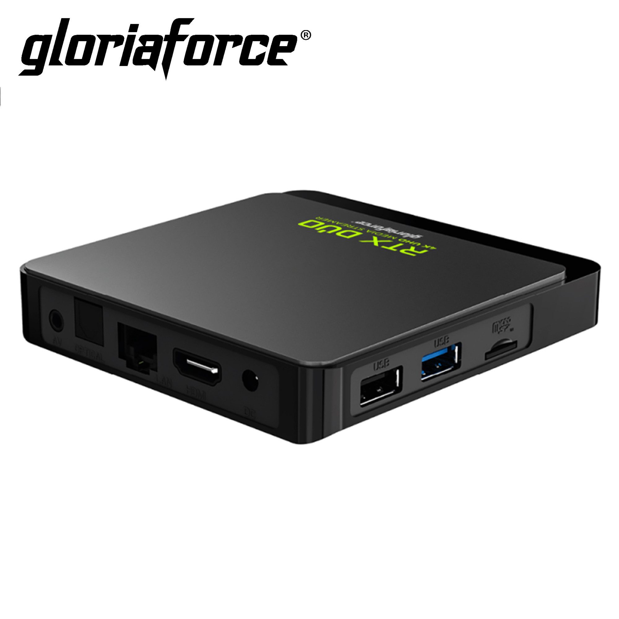 Gloriaforce Streaming-Box GloriaForce RTX Duo 4K UHD Android 11 TV Box 4GB RAM, 64GB ROM, Wi-Fi, Display, 4K, HDTV / 4k / UHD