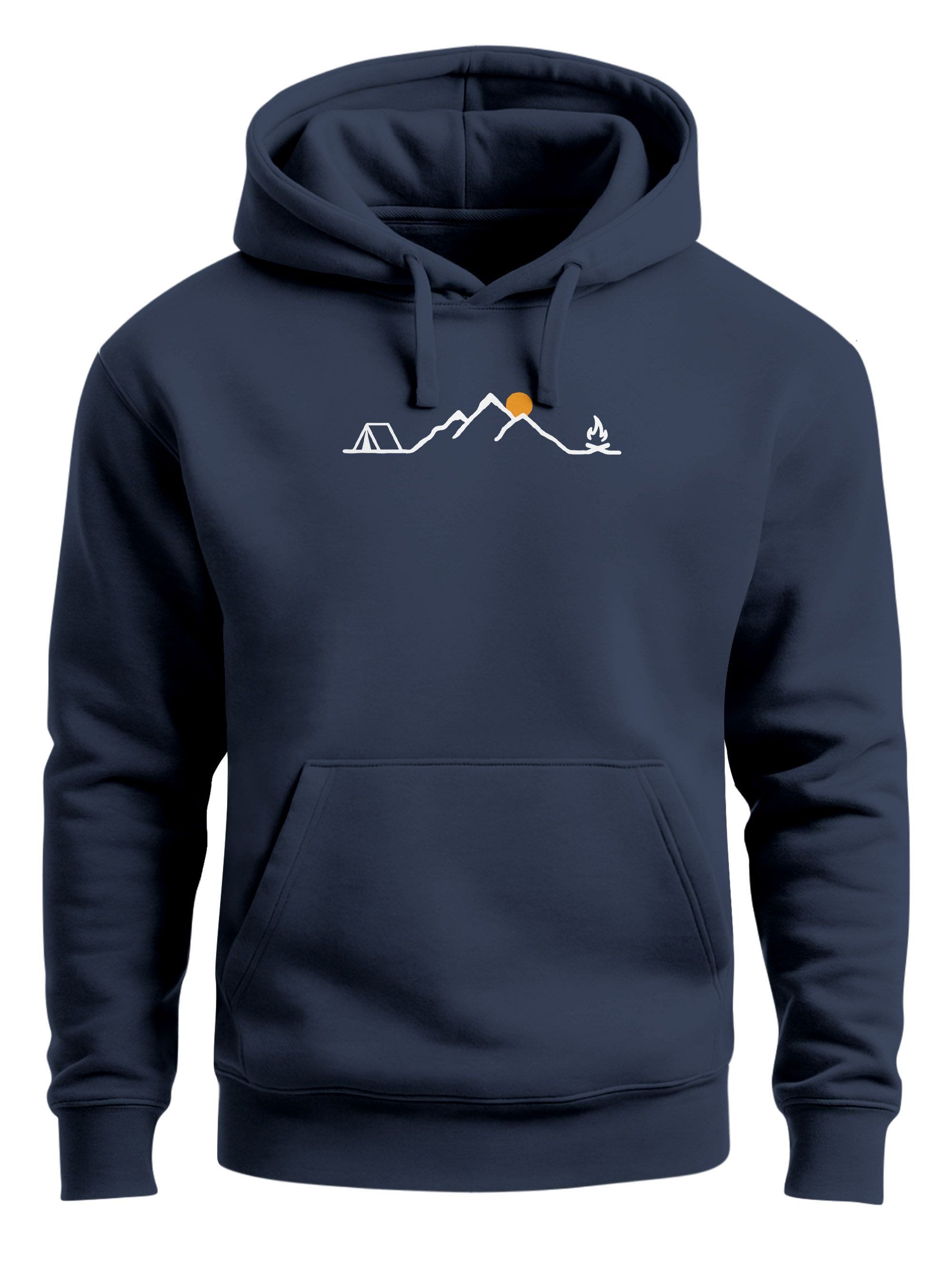 Neverless Hoodie Herren Hoodie Camping Line günstig online kaufen