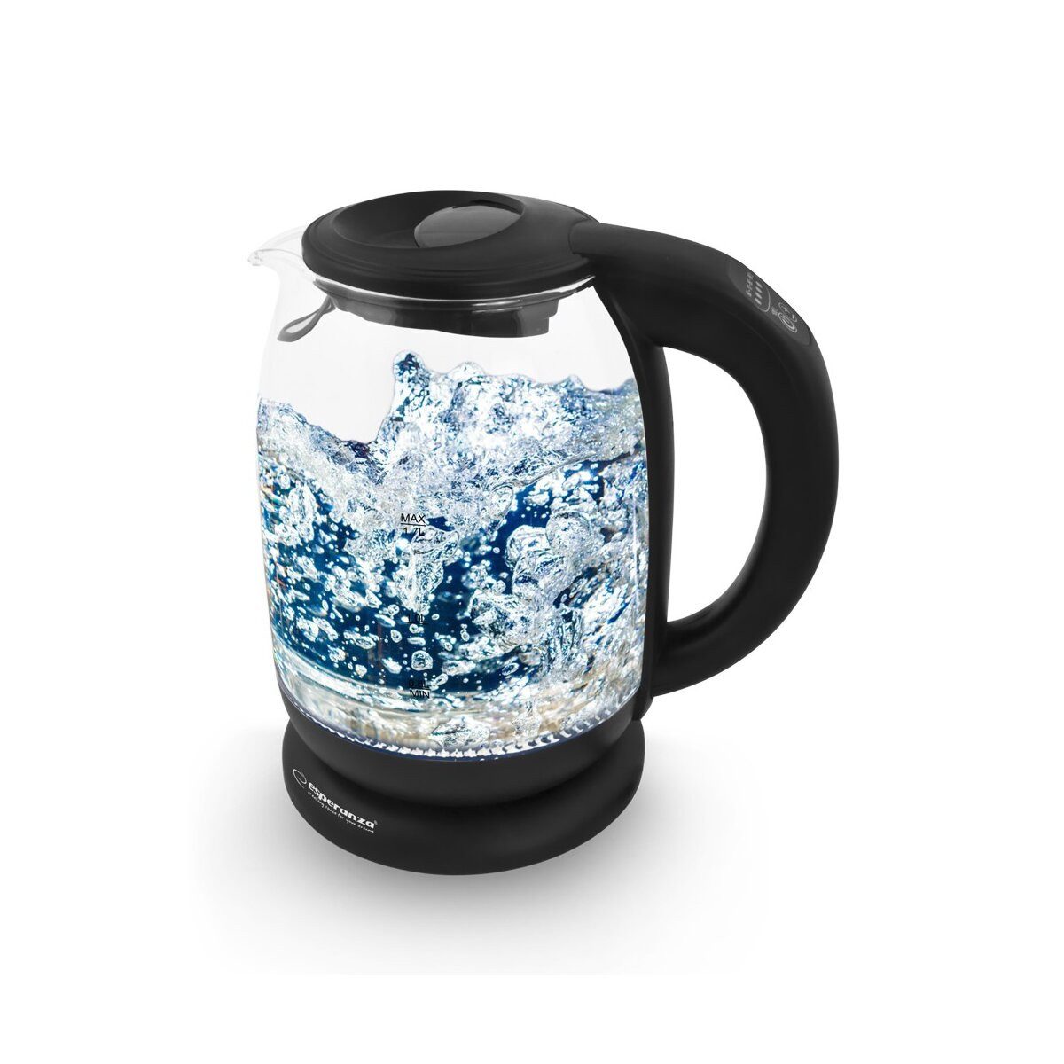 Esperanza Wasserkocher Esperanza Loire Glas Wasserkocher mit Thermometer 1,7L
