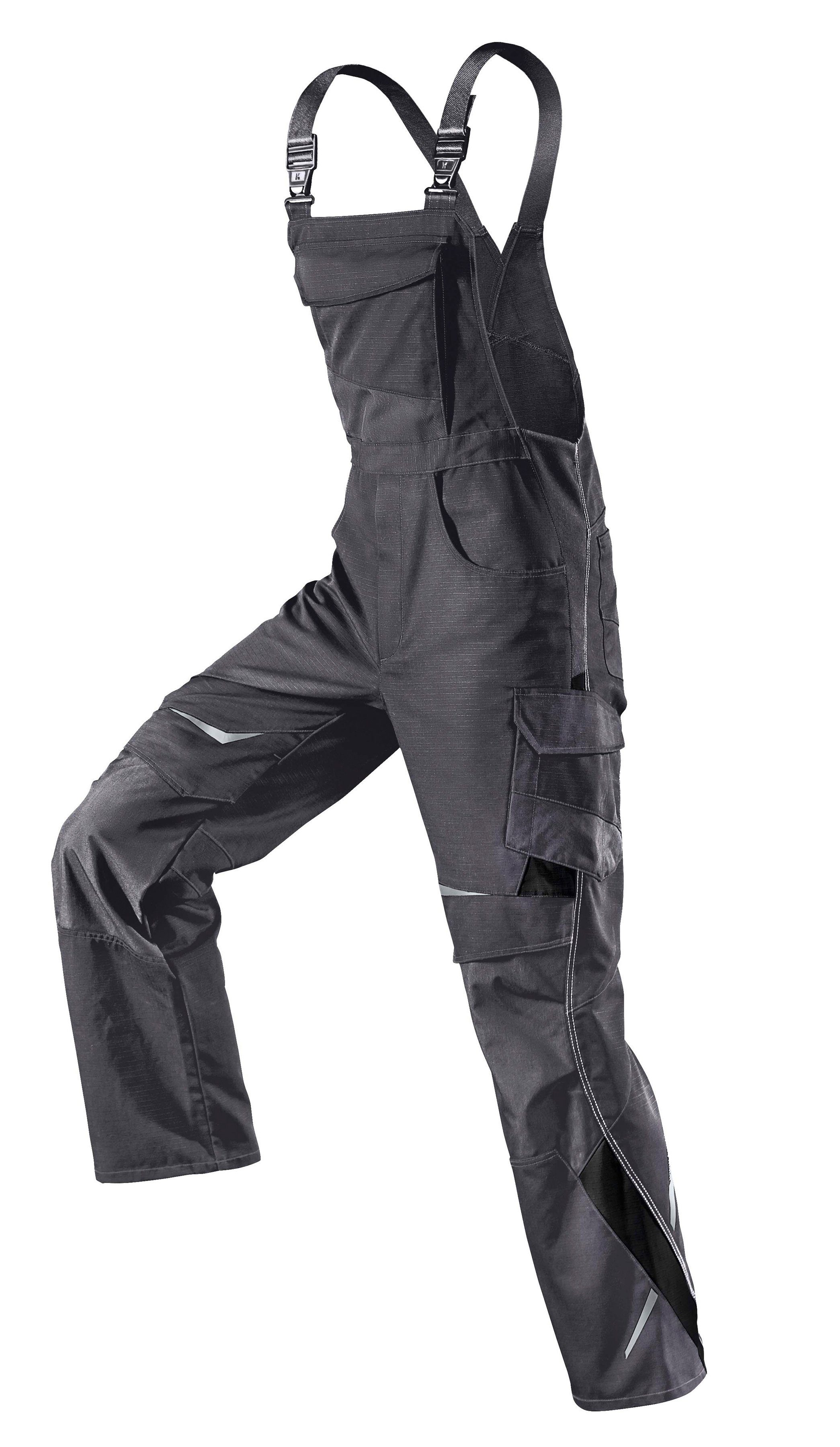 grau-anthrazit Verstärkungen Kübler Latzhose mit CORDURA®