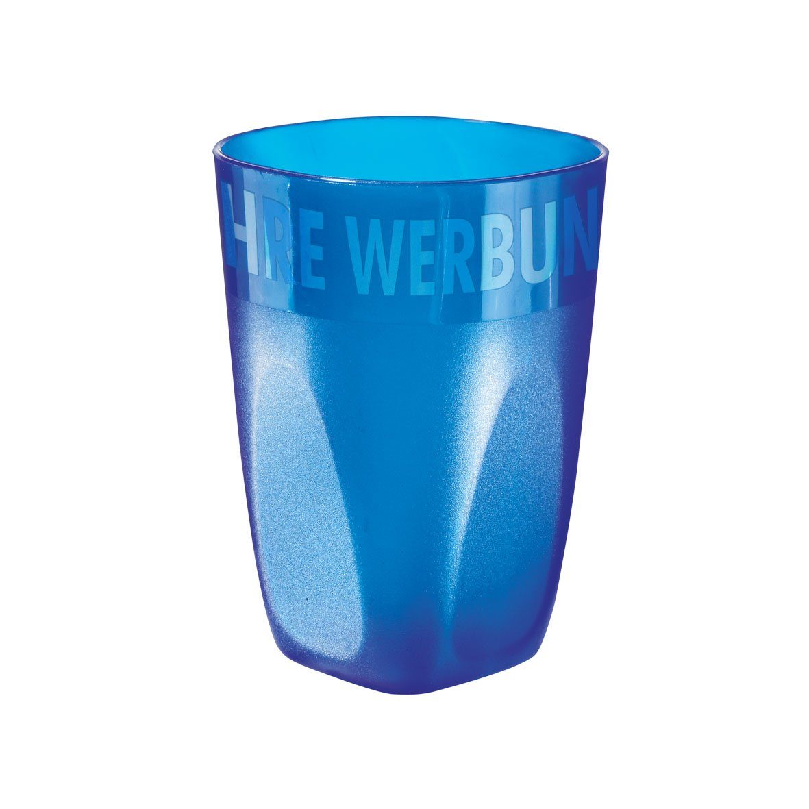 mehrweg.pro Mehrwegbecher Trinkbecher "Midi Cup" 0,3 l, Kunststoff, (Sparset, 1-tlg., 1) trend-blau PP