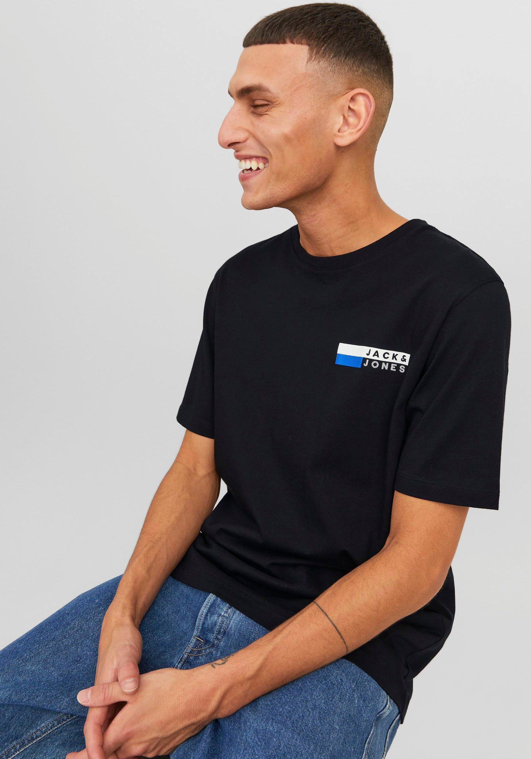 Jack & Jones Herren Rundhals T-Shirt JJECORP LOGO - Regular Fit günstig online kaufen