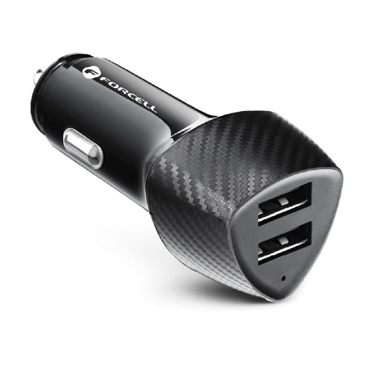 KFZ-Ladegerät Autoladegerät 2xUSB 17W CC50-2A 17W Schwarz (Total17W) Smartphone-Ladegerät