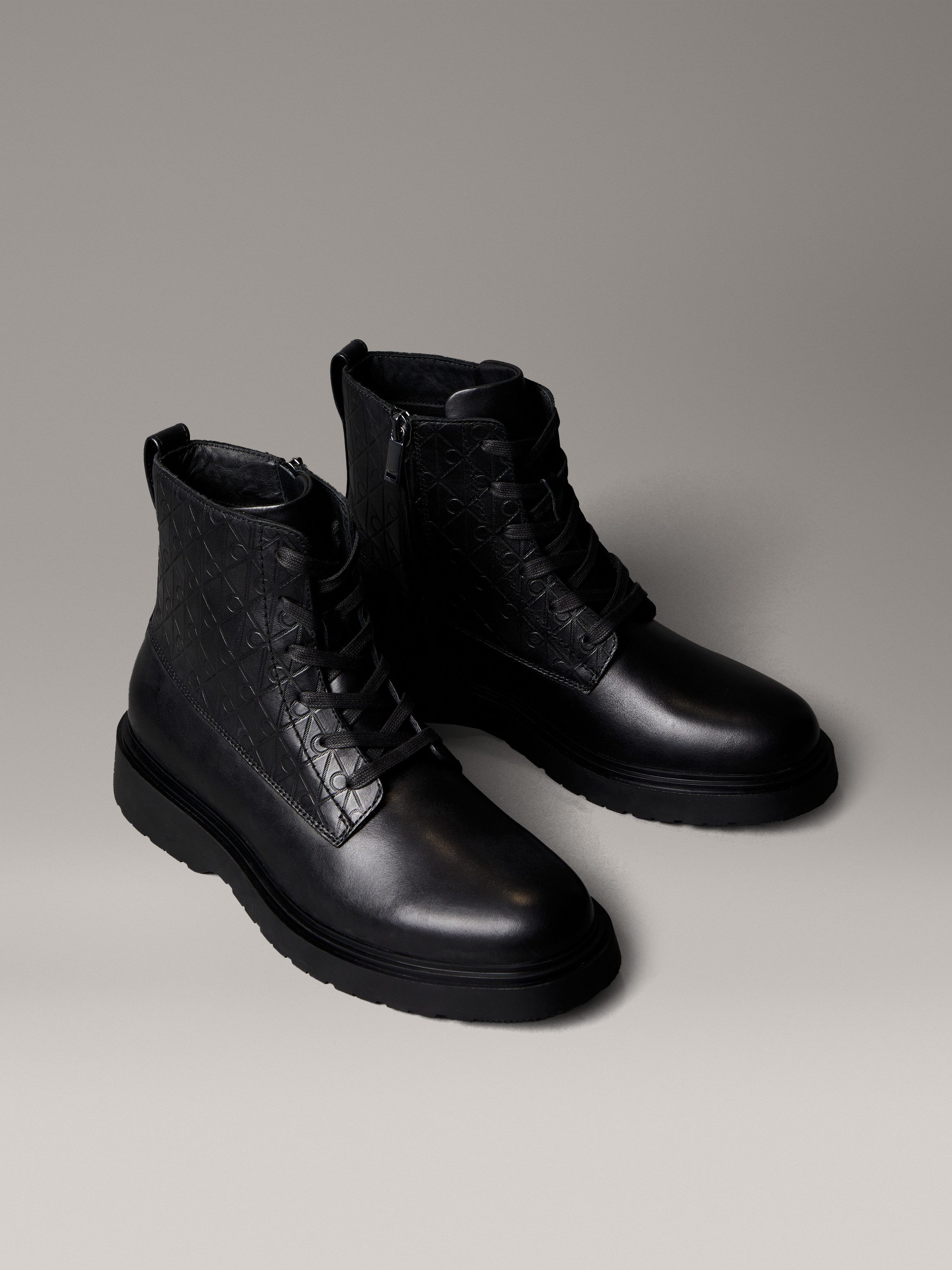 Calvin Klein COMBAT ESS LACE UP ZIP BOOT AOP Schnürboots Schnürstiefelette, günstig online kaufen