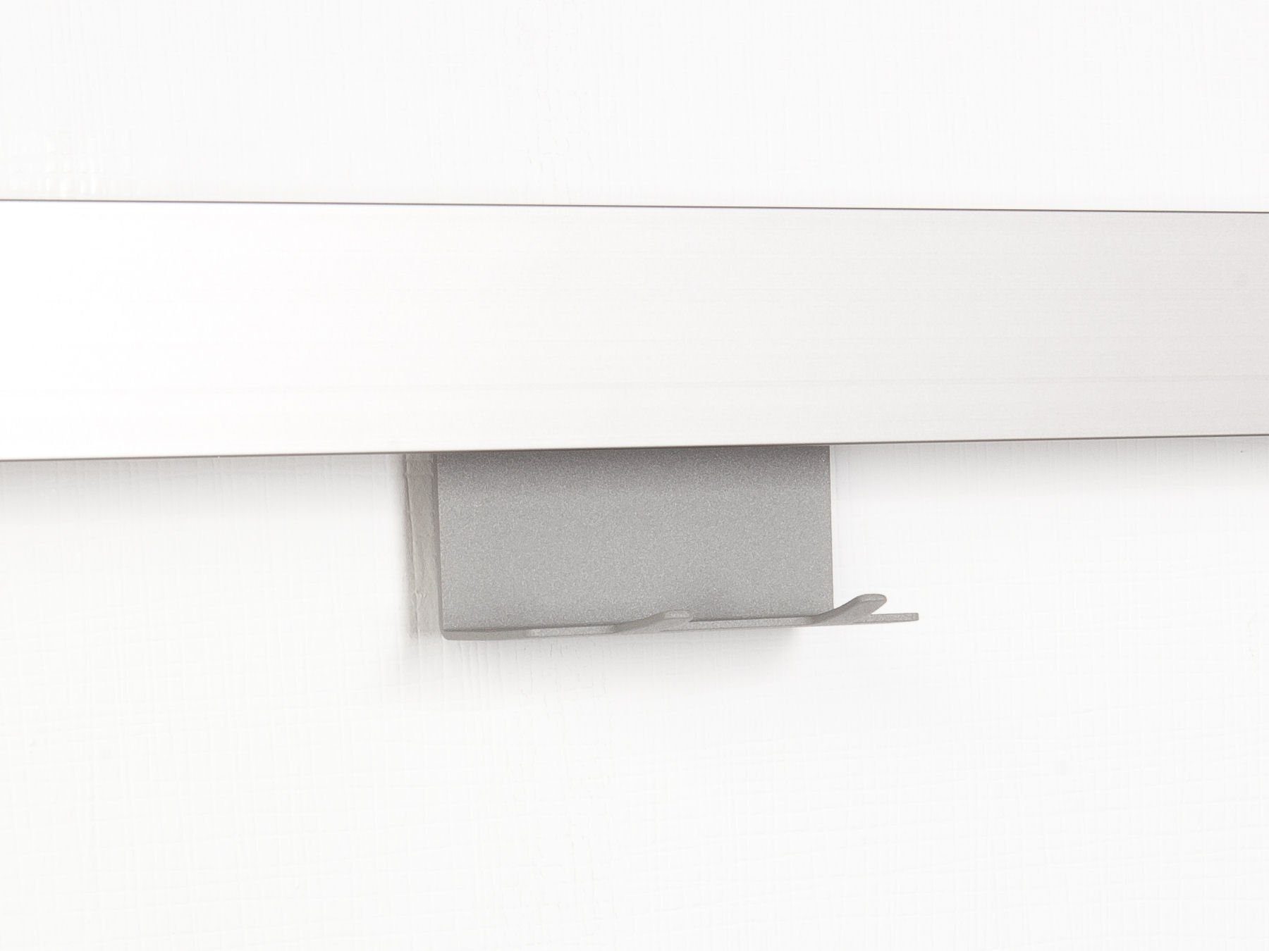 Kesseböhmer Küchenorganizer-Set Linero MosaiQ Küchen-Relingsystem Module Zubehör, 2er Hakenleiste titangrau