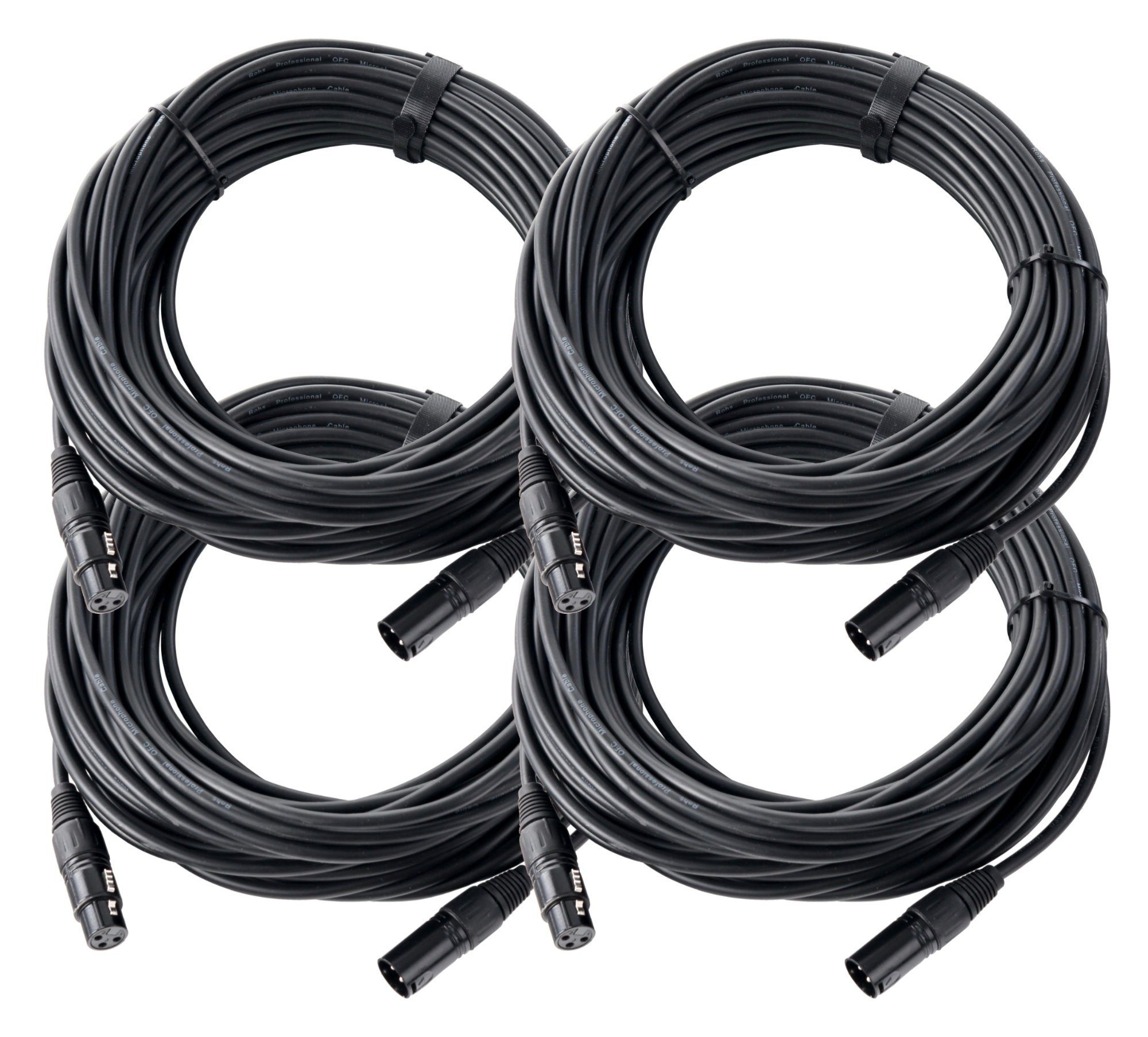 Pronomic XFXM-20 Mikrofonkabel 20 m Audio-Kabel, XLR Female 3-pol, XLR Male 3-pol (2000 cm), Stecker handgelötet, säure- und ölfest