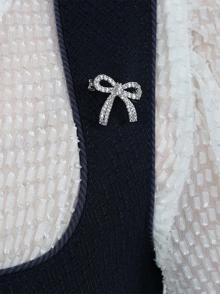 MarJo Anstecknadel Pin Bow 02 silber