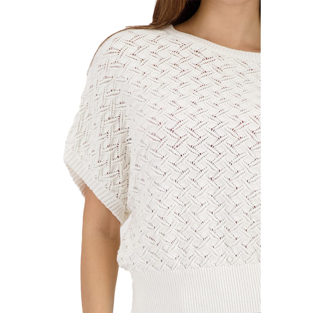 Monari Strickpullover Ajour 410239 – off-white günstig online kaufen