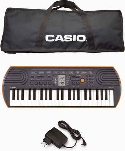 CASIO Home-Keyboard Mini-Keyboard SA-76 (Set, Inkl. Netzteil und Tasche)