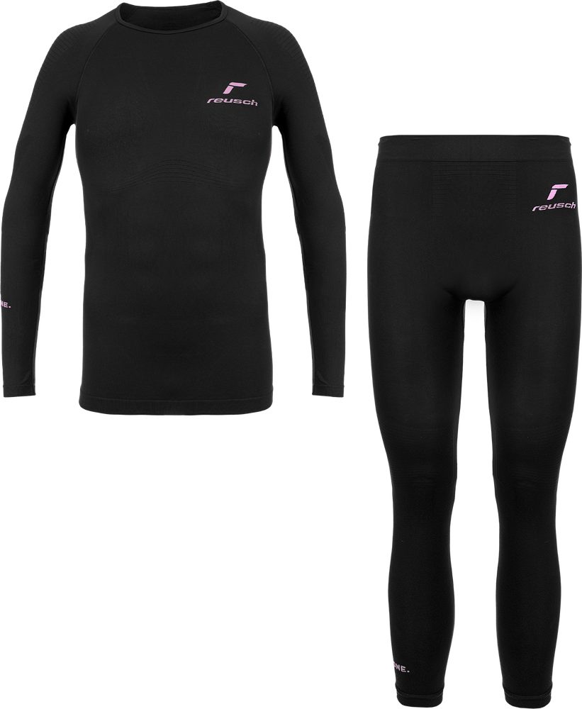 Funktionsunterhemd Reusch Funktions-Wäsche-Set BLACK / BEGONIA PINK