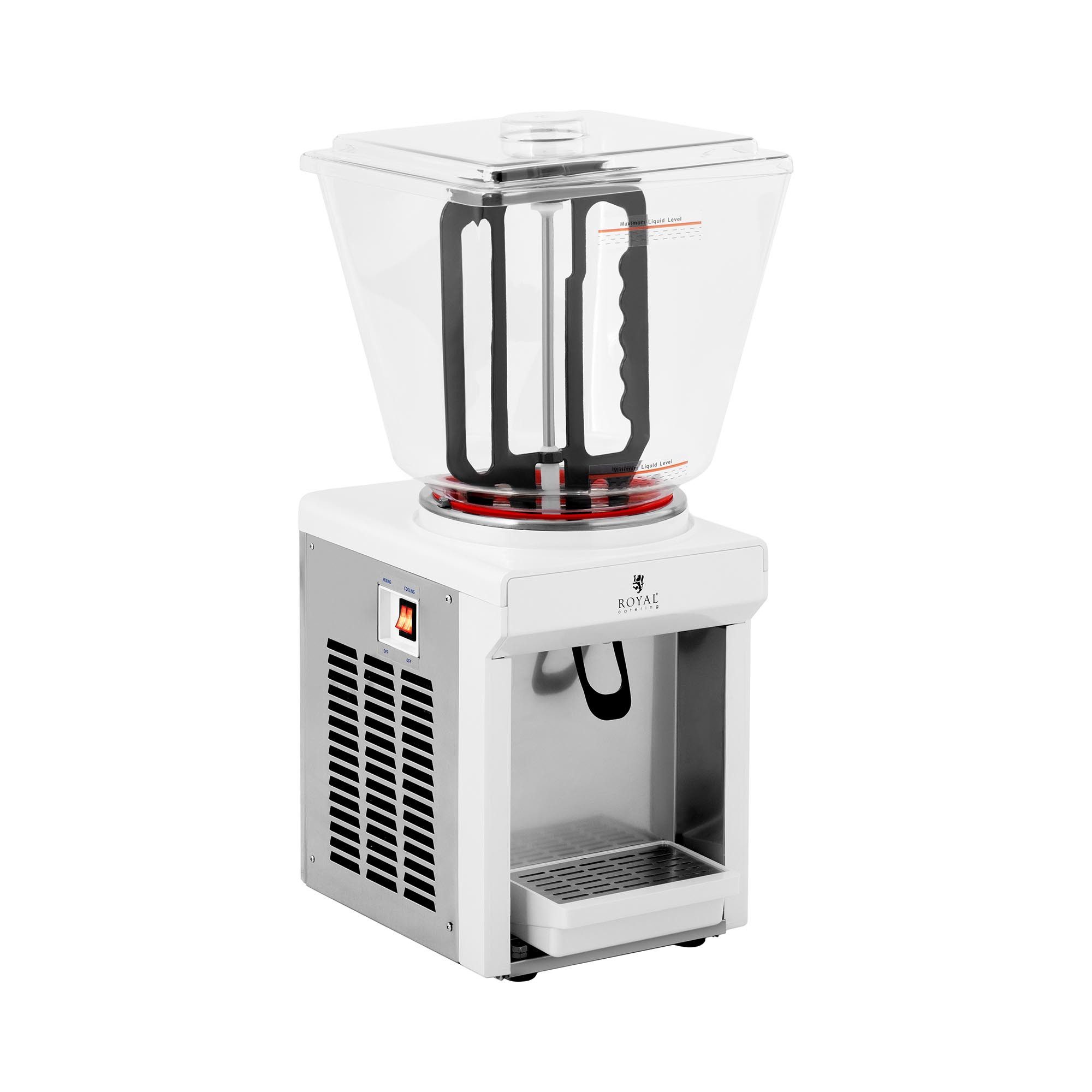 Getränkespender 2 x 8 L Saftspender Saftdispenser Gastro Kühlsystem Kunststoff