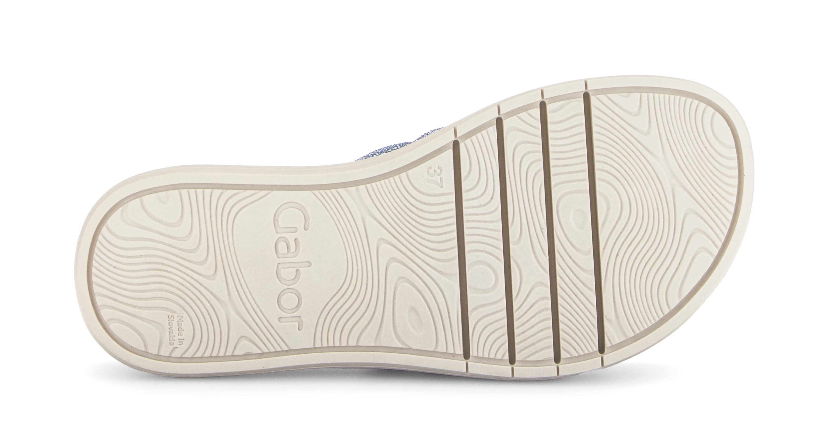 Gabor Pantolette, Plateau, Sommerschuh, Schlappen in funkelnder Optik