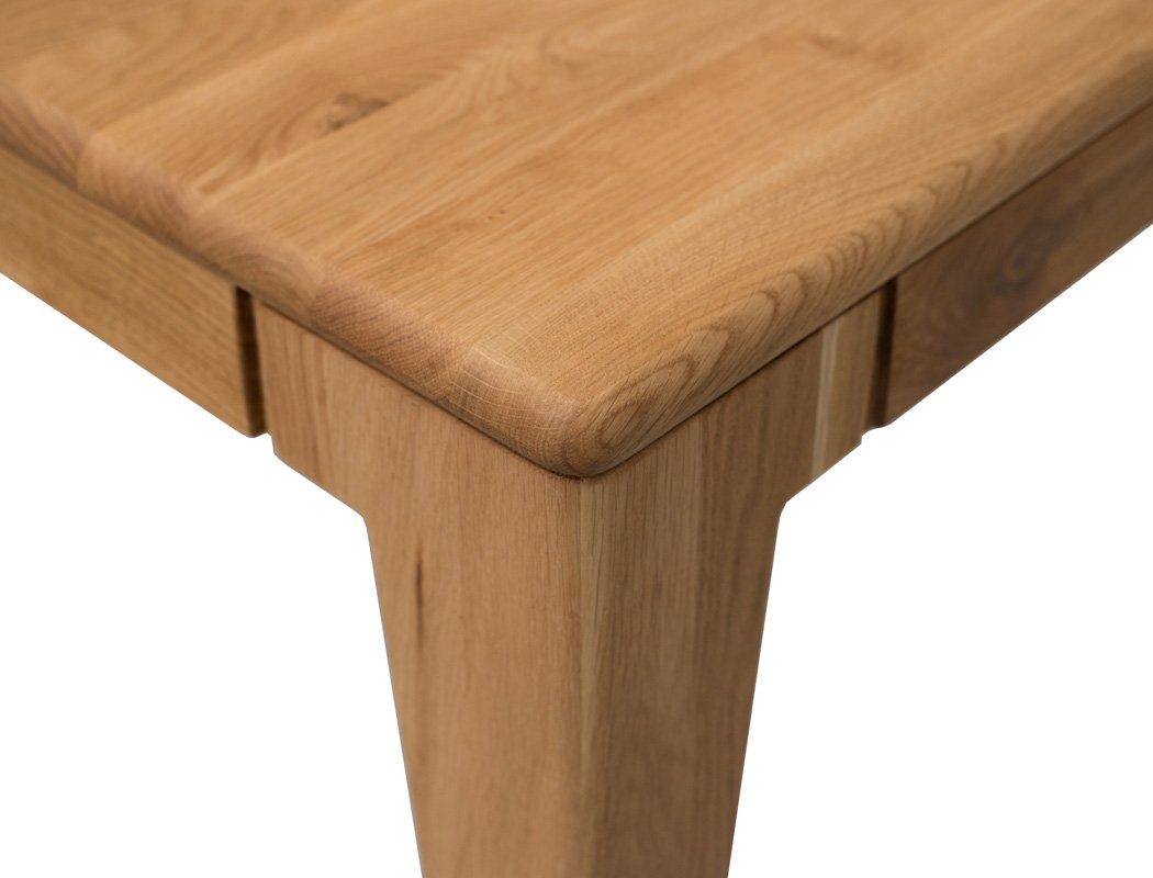 Ausziehtisch Stühle Eiche 1XL, cm massiv Pippa Spar-Set, rustikal 160(210)x90 5-tlg), (komplette expendio Essgruppe Tischgruppe, + Alwin grau