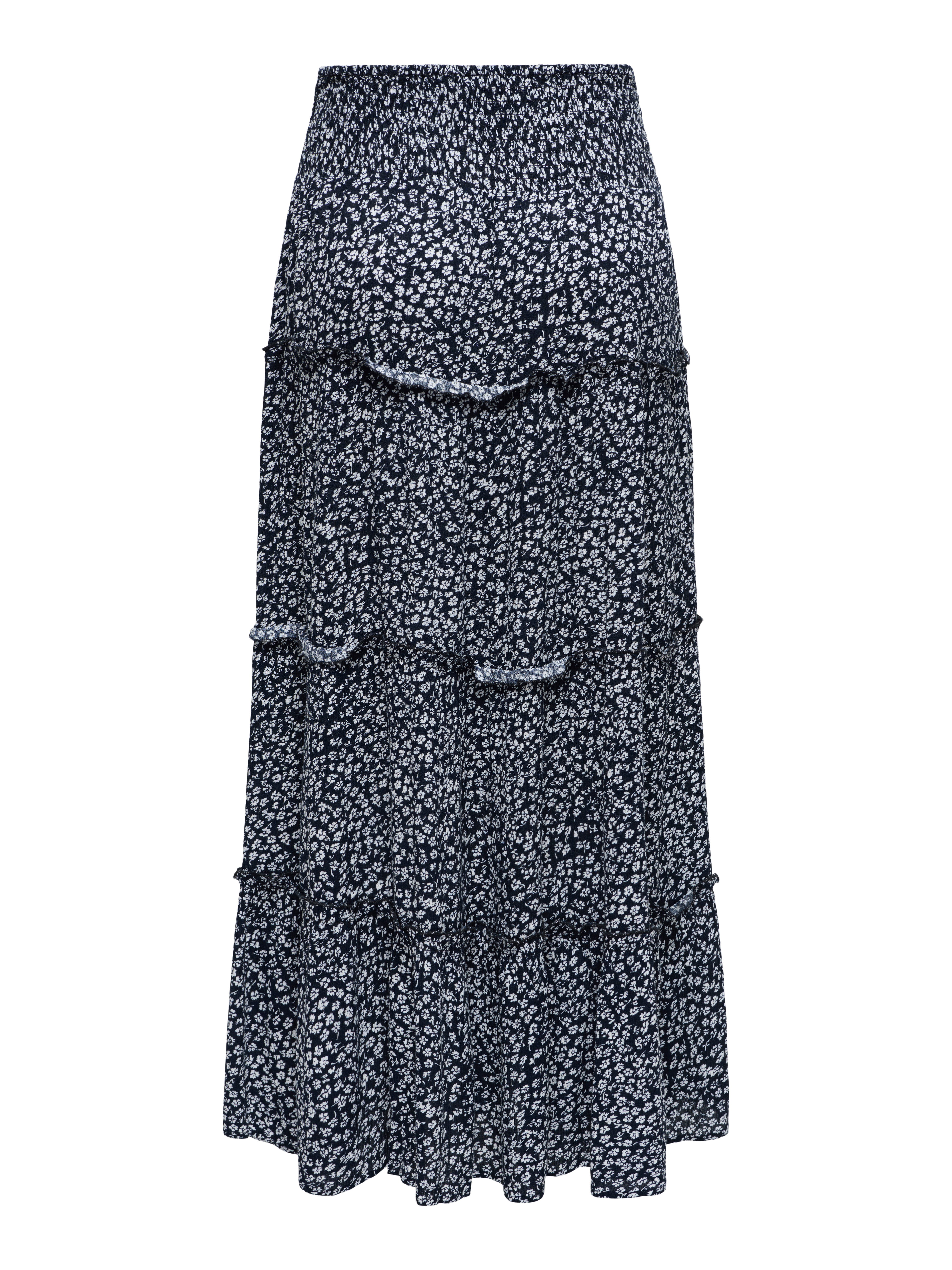 ONLY Maxirock ONLFERNANDA LIFE LAYRED LONG SKIRT NOOS Viskose, gesmoktes Bü günstig online kaufen