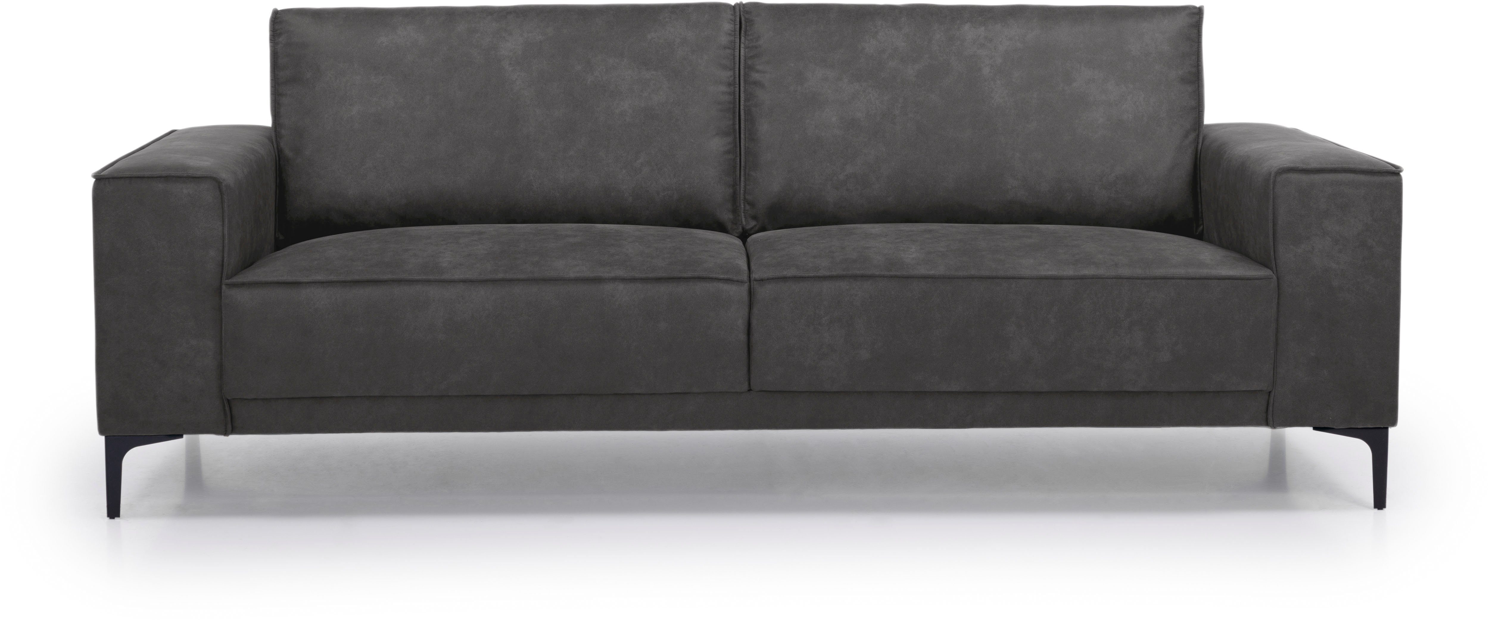 Places of Style 3-Sitzer "3er Sofa Oland, Struktur, Flachgewebe, Luxus-Micr günstig online kaufen