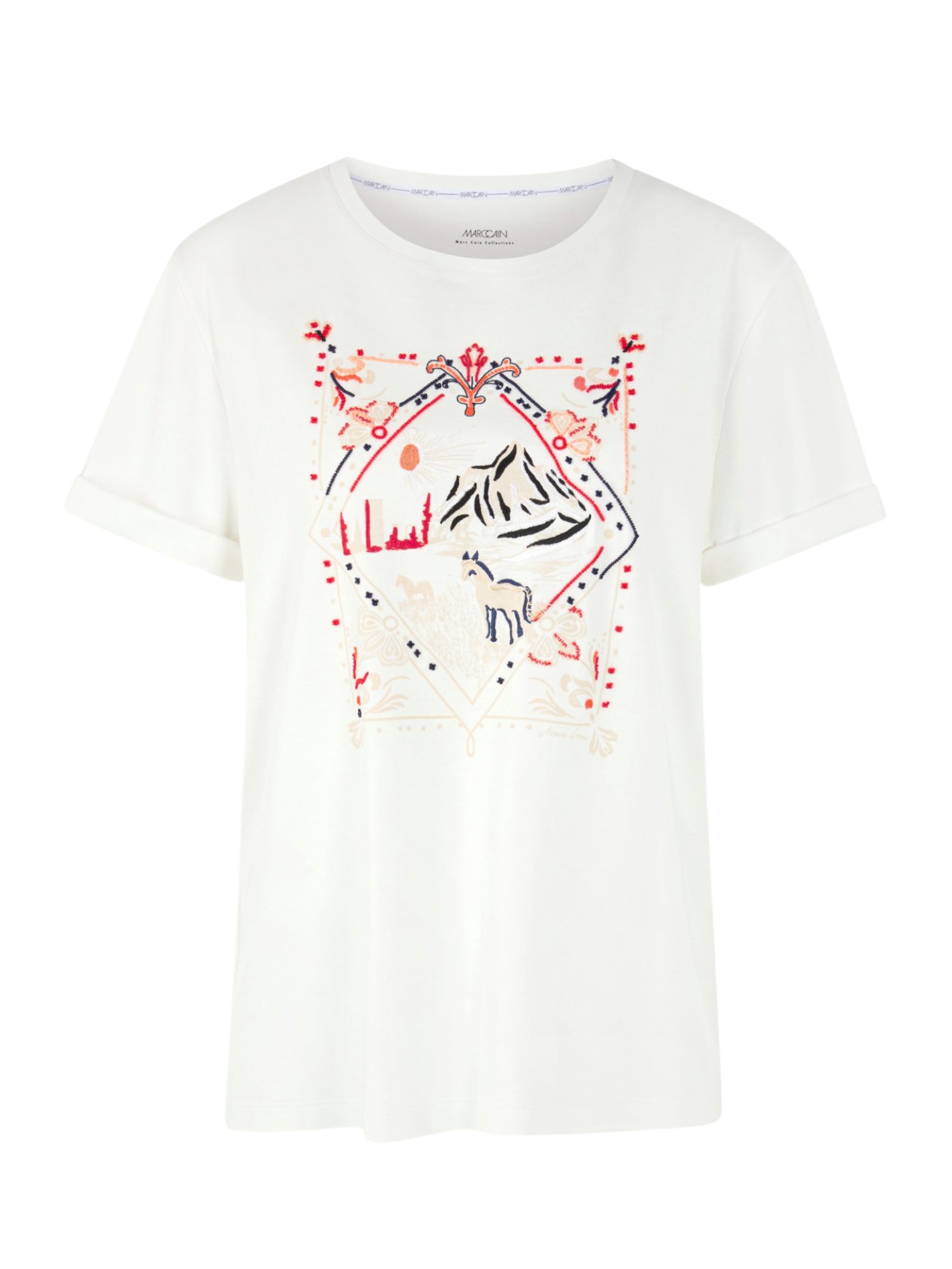 Marc Cain Kurzarmshirt AC.1 - A - Prairie Muse