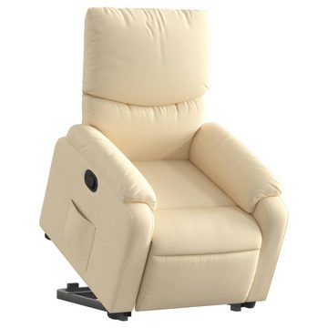 vidaXL Sessel Relaxsessel mit Aufstehhilfe Creme Stoff (1-St)