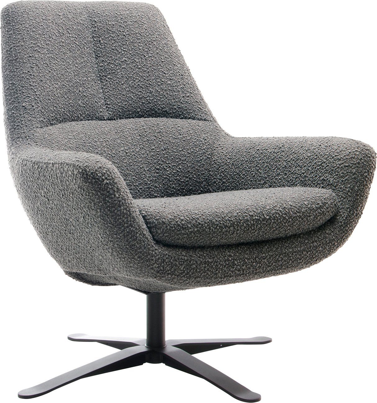 BETYPE Drehsessel Be Organic Standard Back, Loungesessel, in elegantem Design mit Drehfunktion