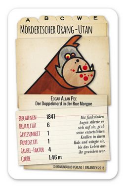 Homunculus Verlag Spiel, Monster! Das literarische Trumpfkartenspiel