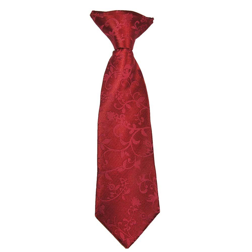 Paul Malone Anzugweste Festliche Kinderweste Jungenweste Kinder Anzug Weste (Set, 3-tlg., mit Weste, Hemd und Krawatte) weinrot bordeaux rot KV95-Krawatte