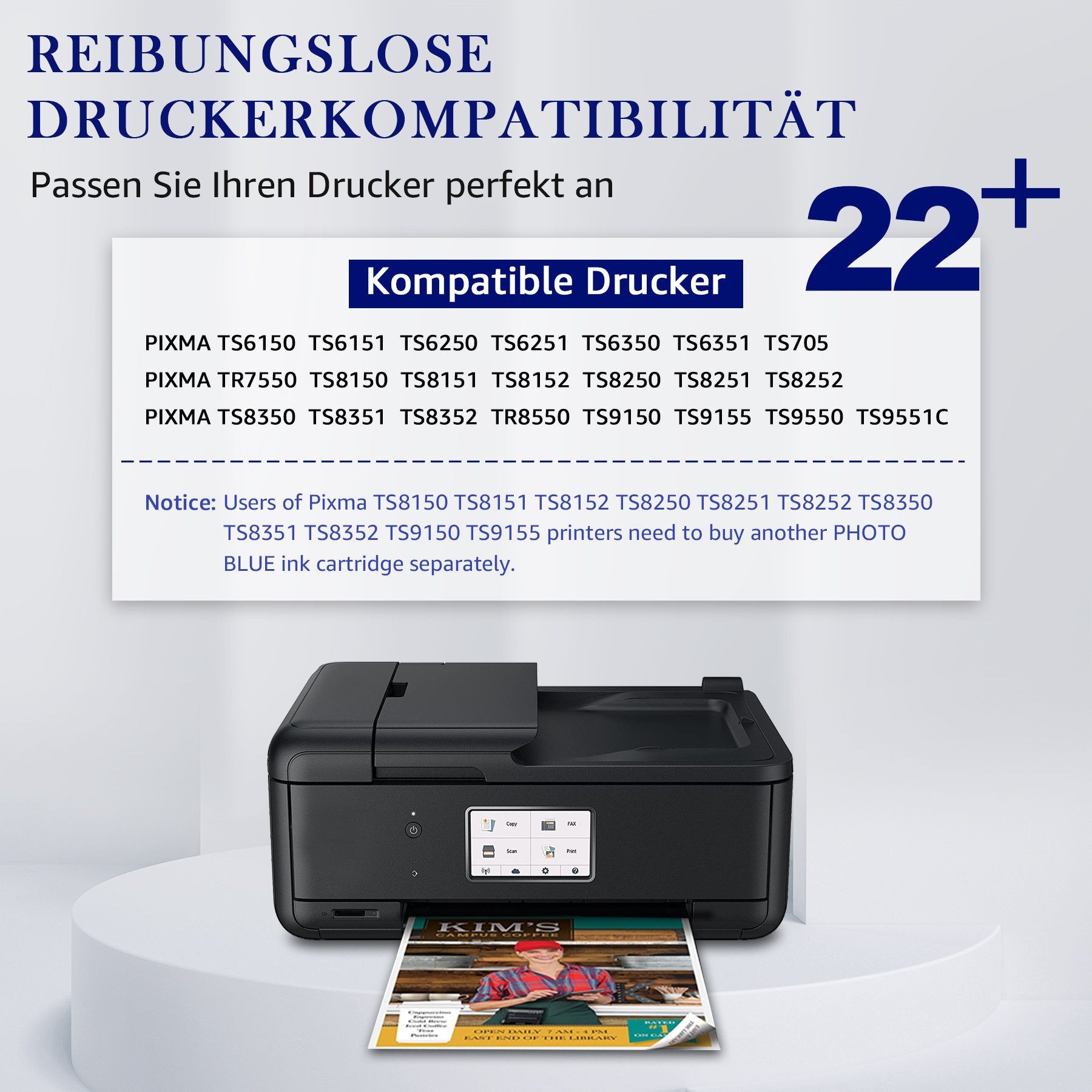 MOOHO 10/20 Pakete PGI-580XL CLI-581XL für CANON 580 581 XL Tintenpatrone (TR8550 TS6350 TS8350 TS6150 TS8150 TS6250 TS9550)