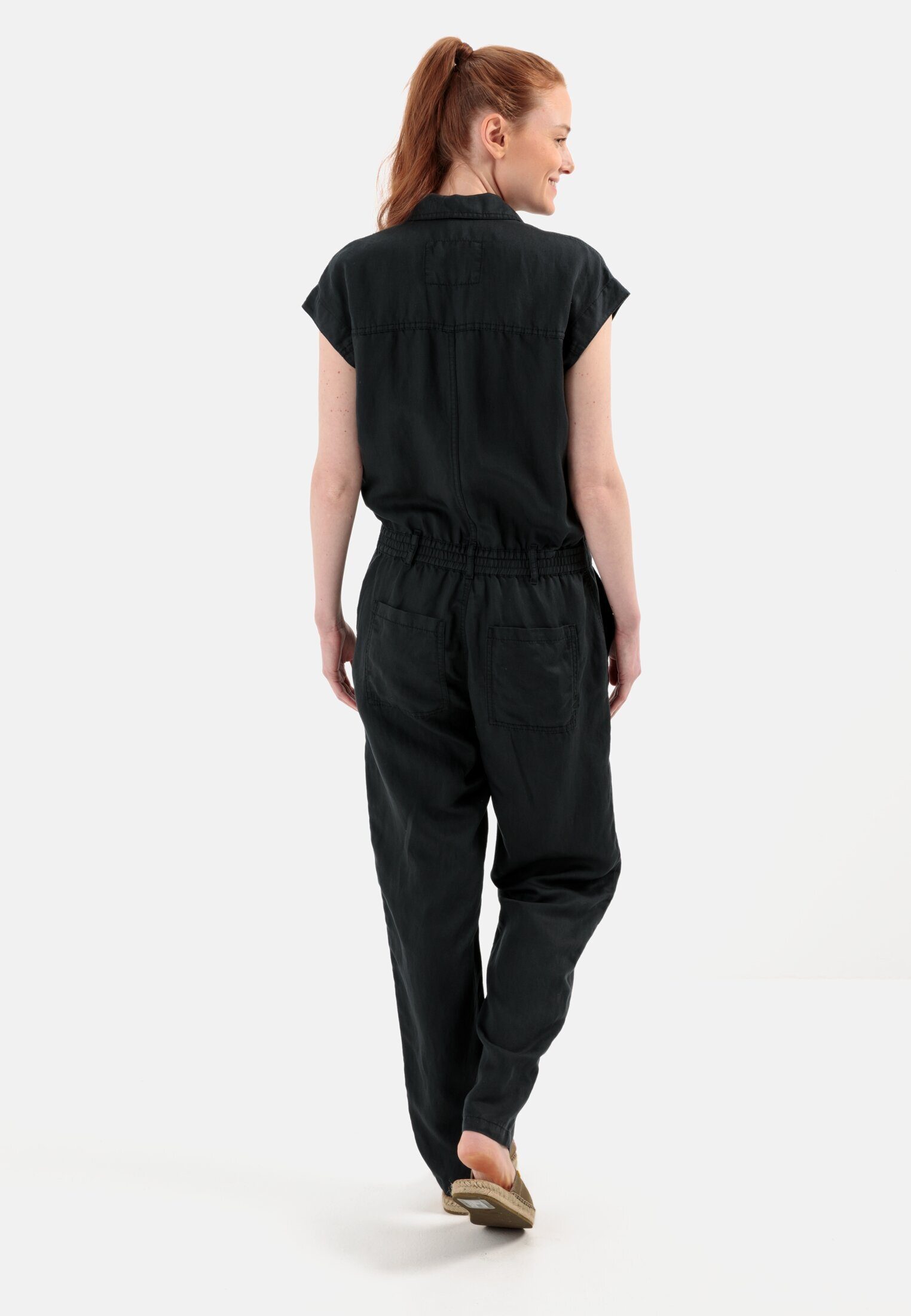 Jumpsuit aus Leinenmix camel active einem schwarz