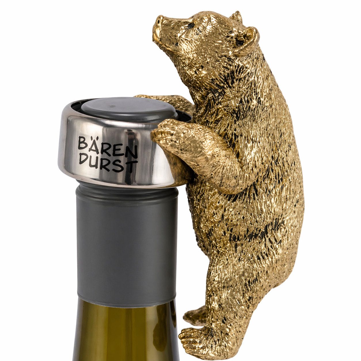 Gehlmann Flaschenverschluss Flaschenring Bär Gold - Bärendurst