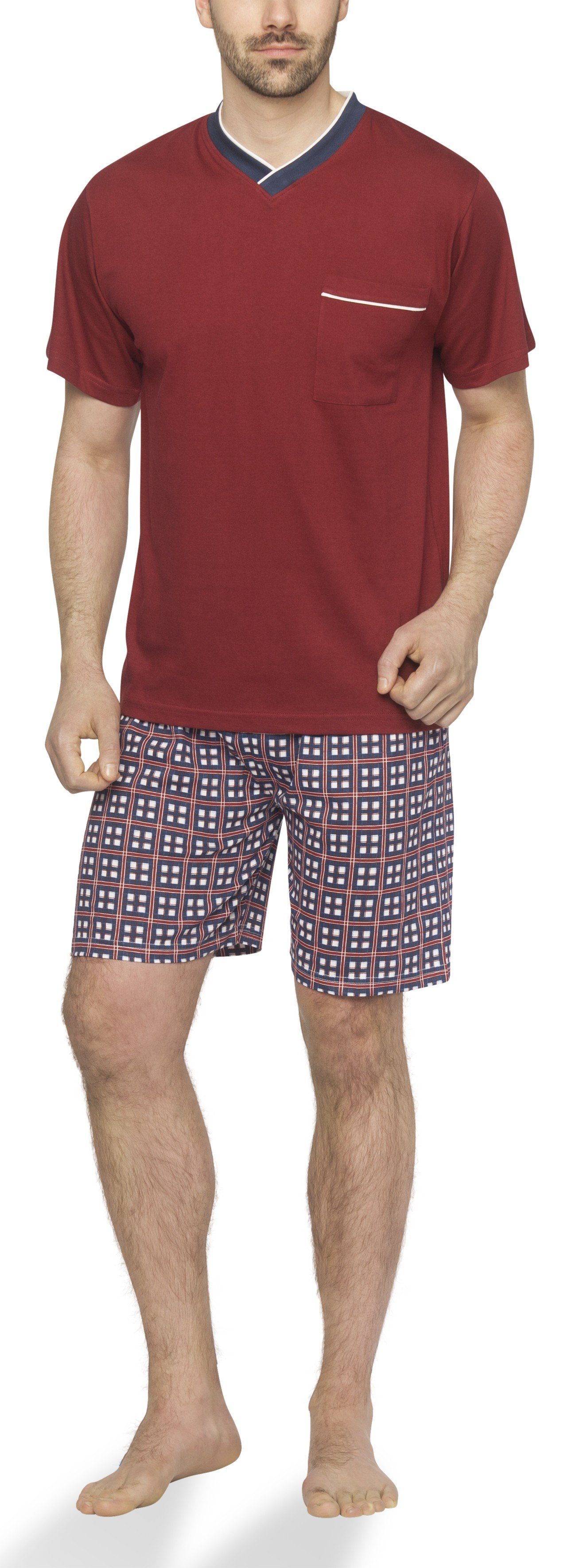 Moonline Shorty Herren Shorty Schlafanzug kurz günstig online kaufen