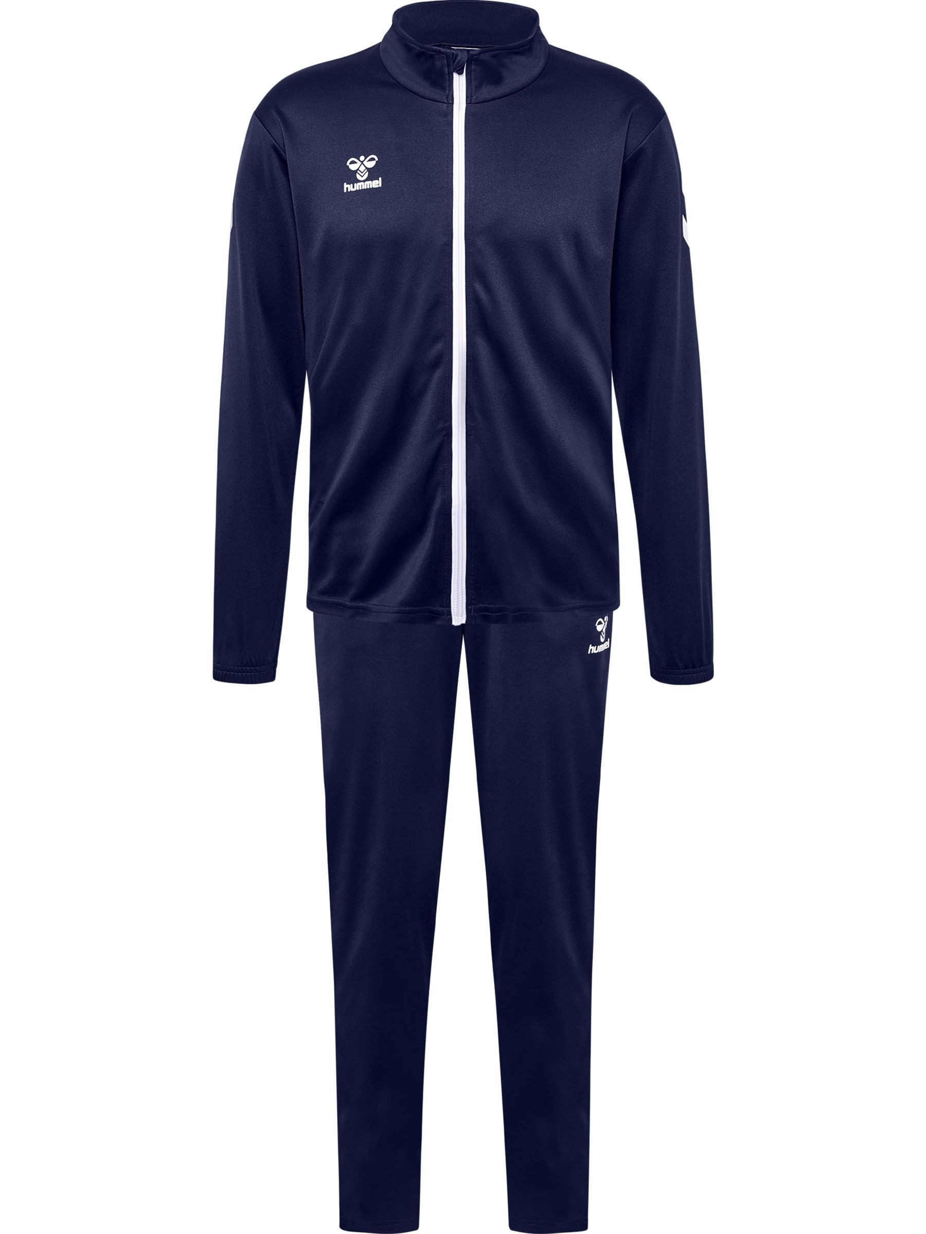 Hummel Trainingsanzug Sportliches Design Stehkragen Glatte für Herren (2-tlg), Regular Fit bedruckt atmungsaktiv Gummizug sportlich-Style, Ansicht 1