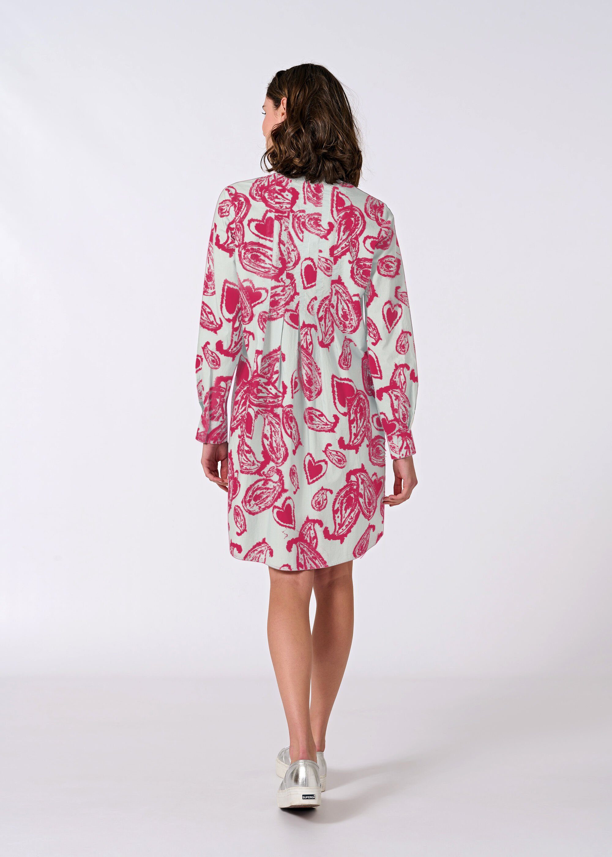 eve in paradise Blusenkleid Ilona Paisley Pink Paisley-Muster mit