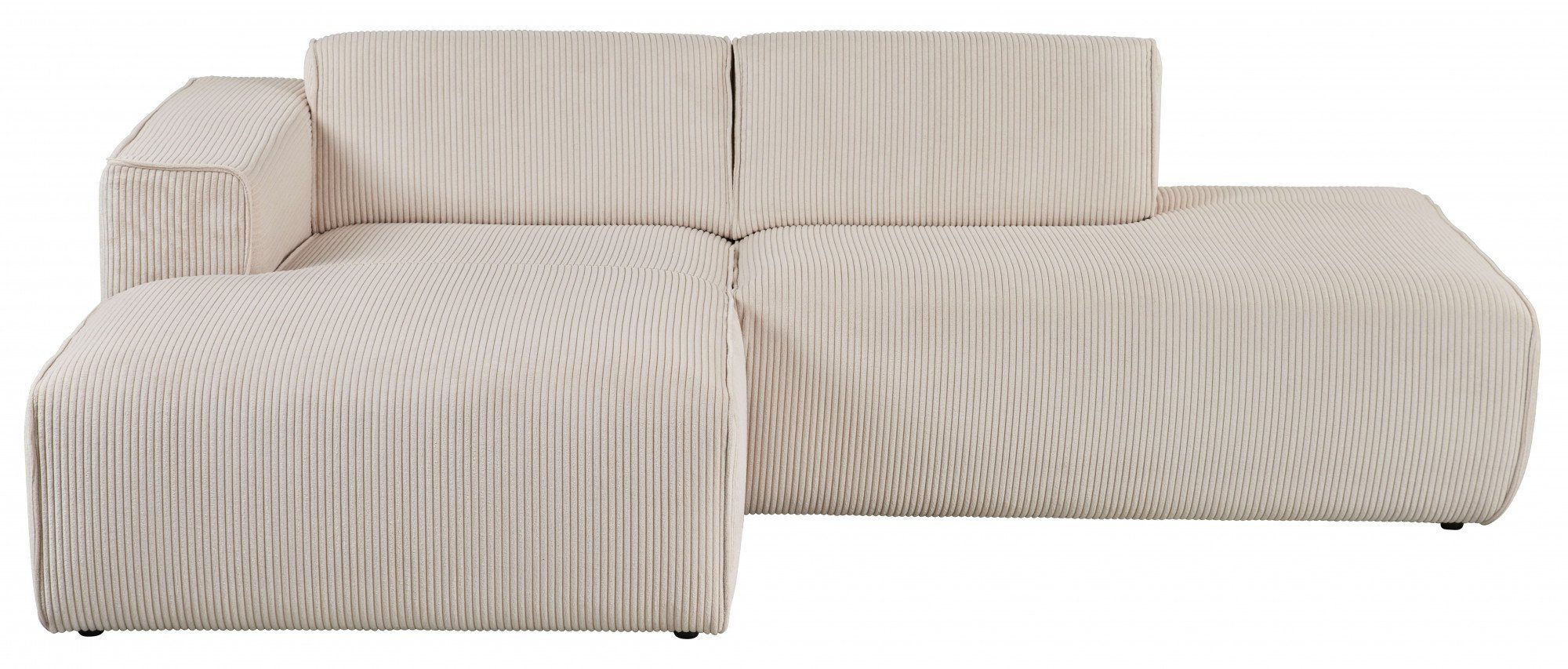 Home affaire Ecksofa Noord mit Kedernaht, Breite 227 cm, L-Form, Cord, Stru günstig online kaufen